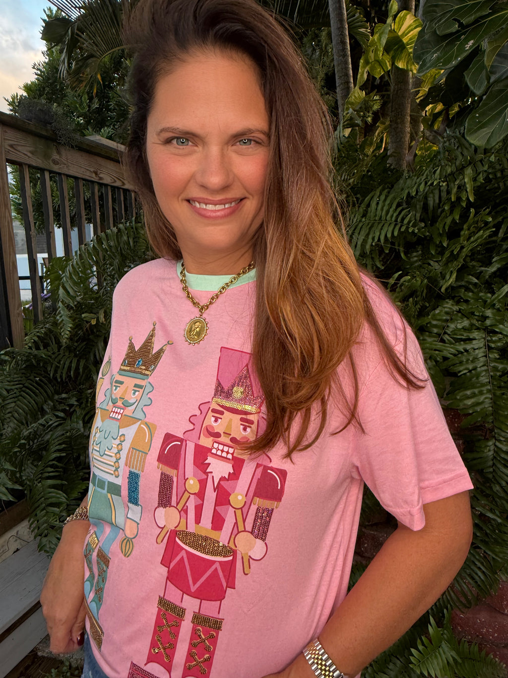 Nutcracker Vibes Sequin Embroidered Tee by Jess Lea - BFF Here