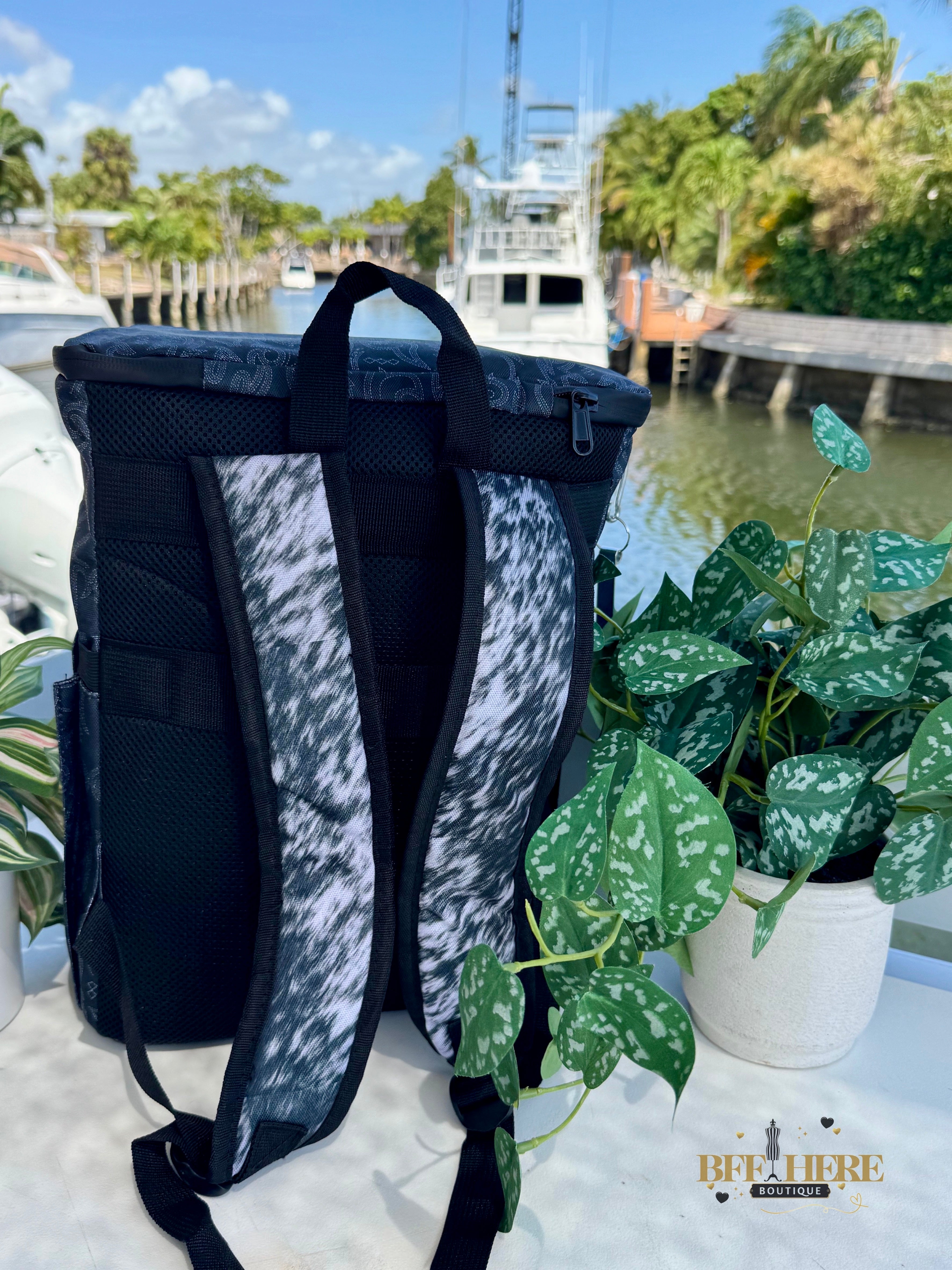 Meet Me At The Lake Backpack Cooler by Sterling Kreek - BFF Here