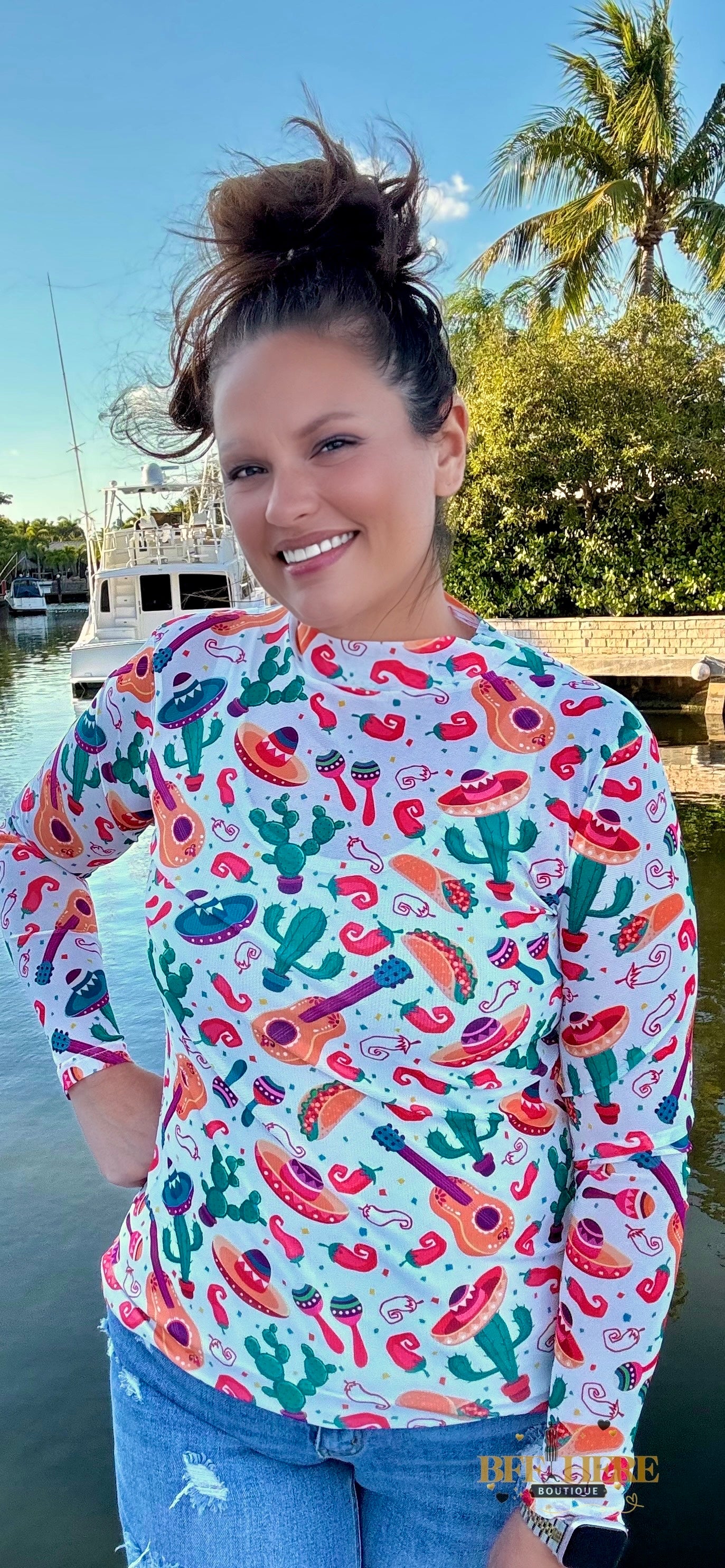 Time To Fiesta Mesh Top by Sterling Kreek - BFF Here