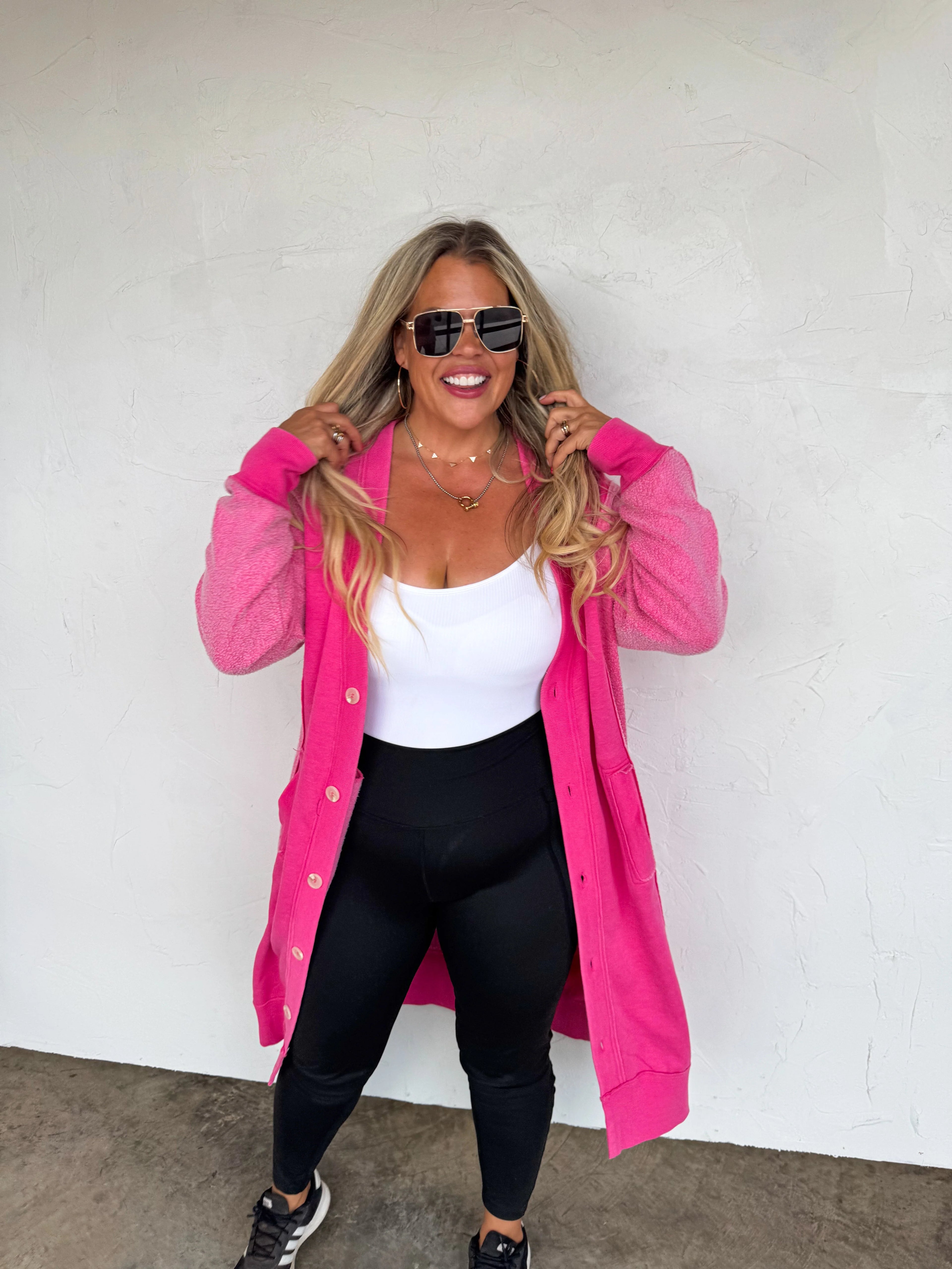 PREORDER: Desi Sweatshirt Cardigan by Blakeley (ETA Late February/ Early March) - BFF Here