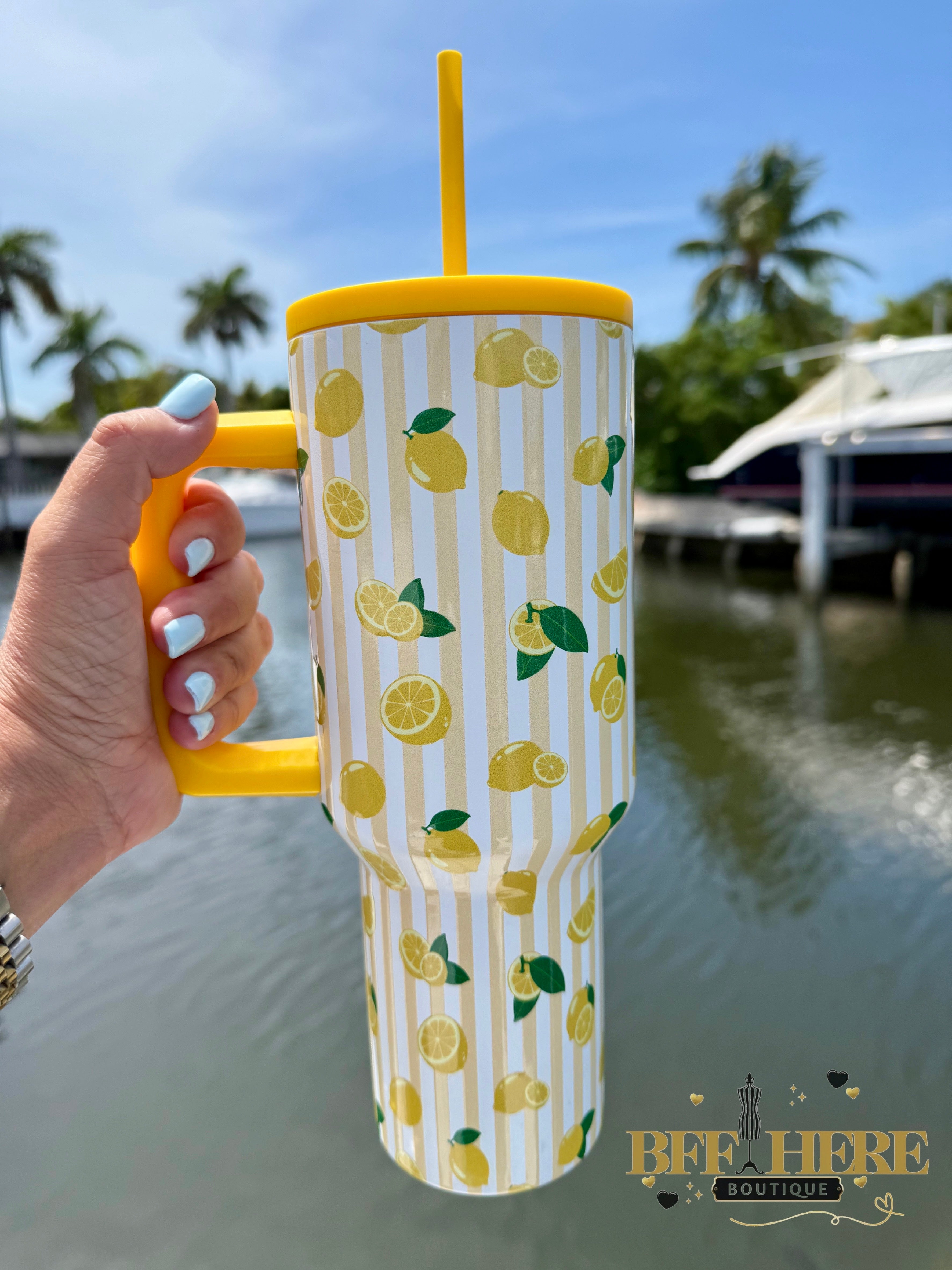 Lemon Drop Tumbler by Jess Lea - BFF Here