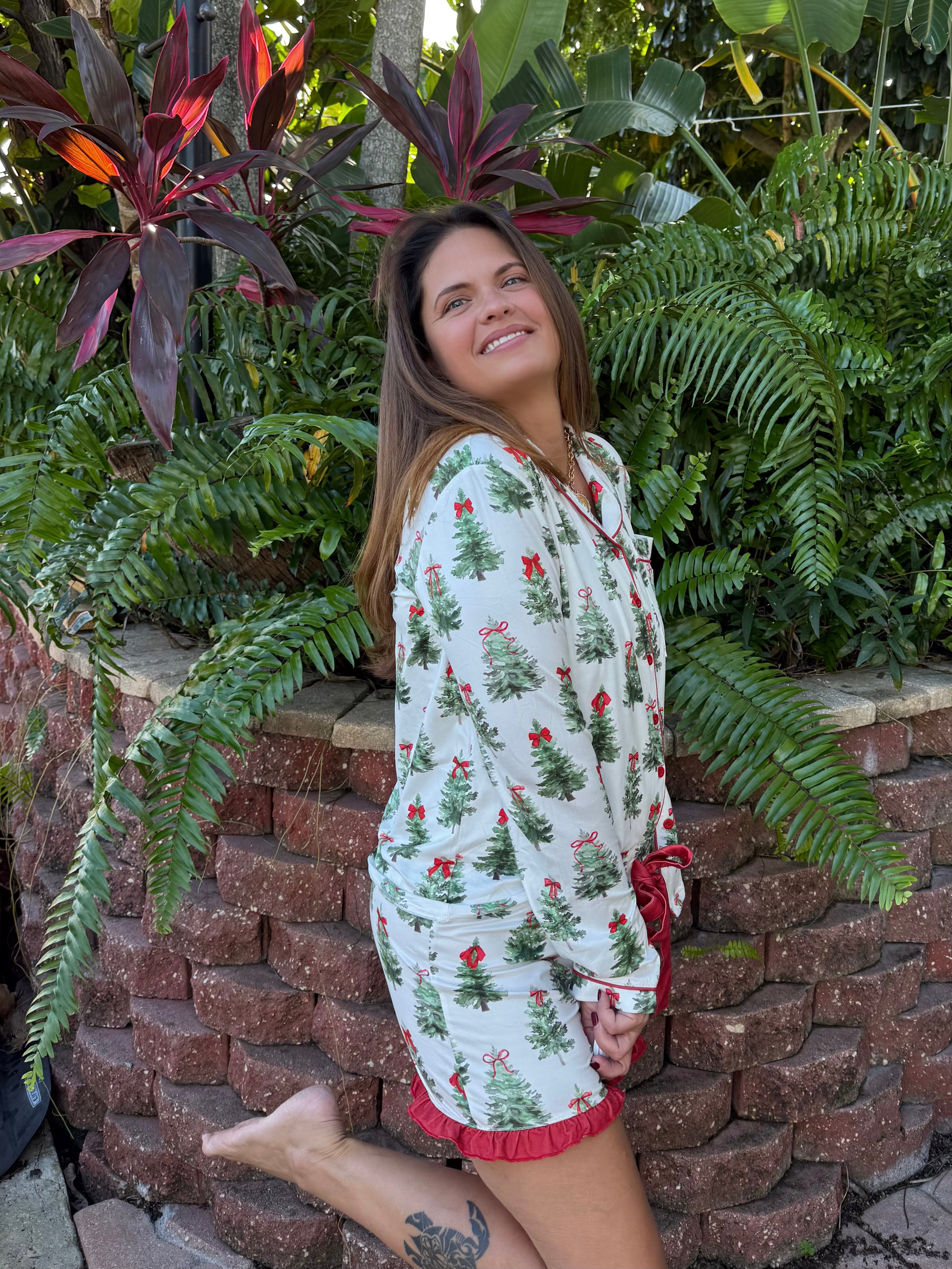 Under the Tree Ruffle Pajama Set by Jess Lea - BFF Here