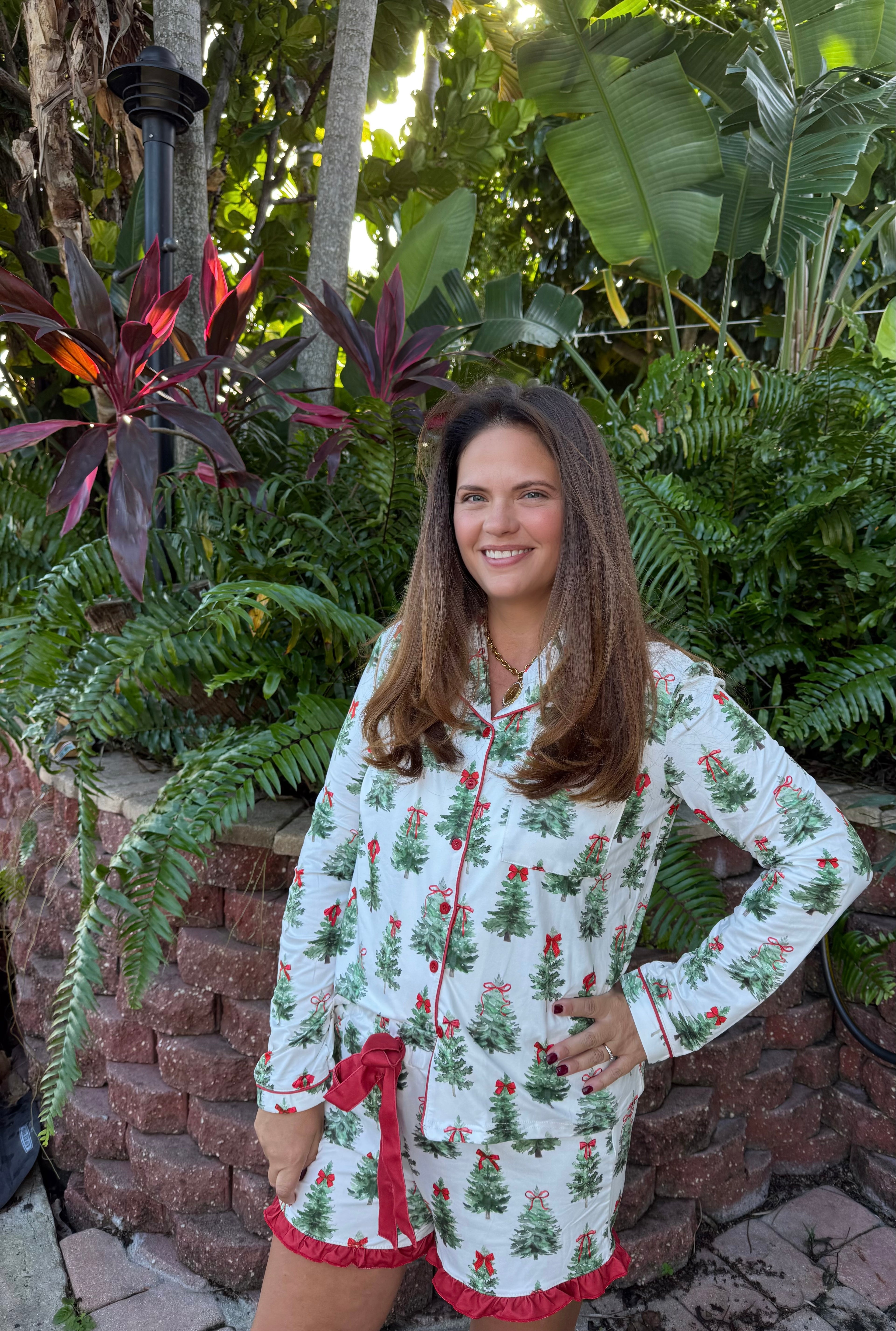 Under the Tree Ruffle Pajama Set by Jess Lea - BFF Here