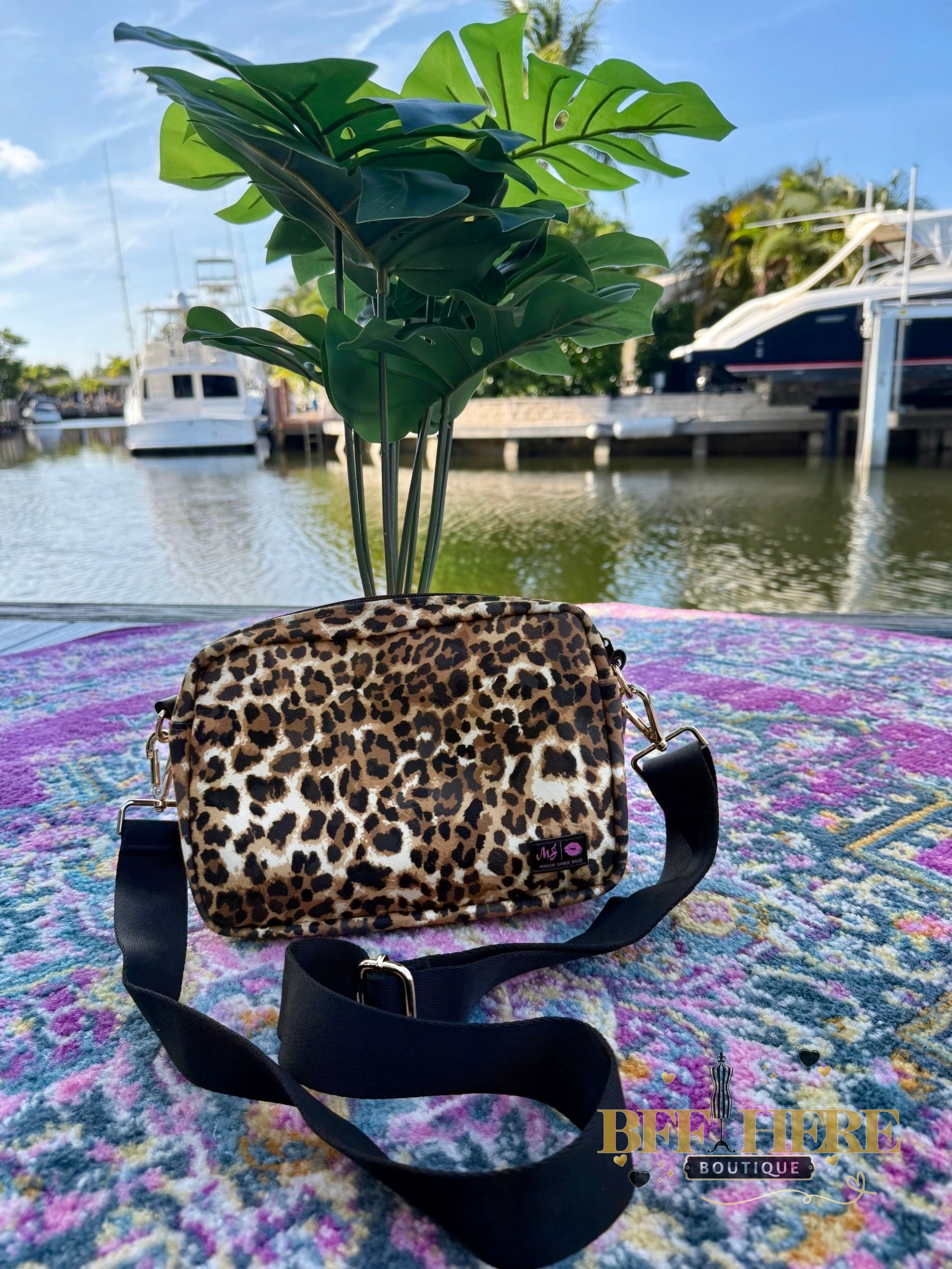Lady Leopard Uptown by Makeup Junkie Bags - BFF Here