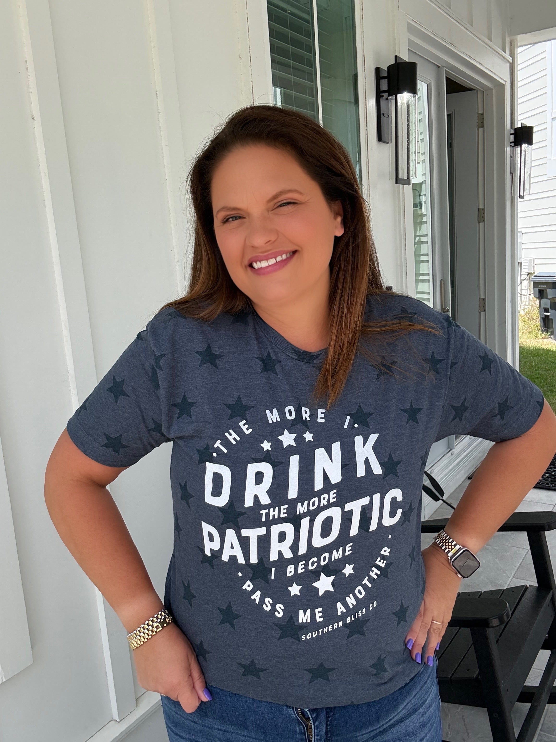 The More I Drink Star Tee by Southern Bliss (ARRAY) — Ships 2-3 weeks - BFF Here