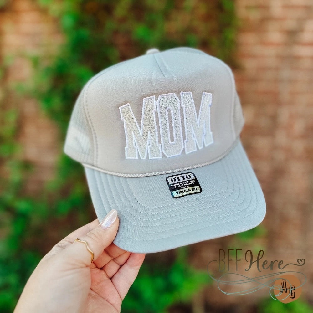 Chic Mom Gray Trucker Hat - BFF Here