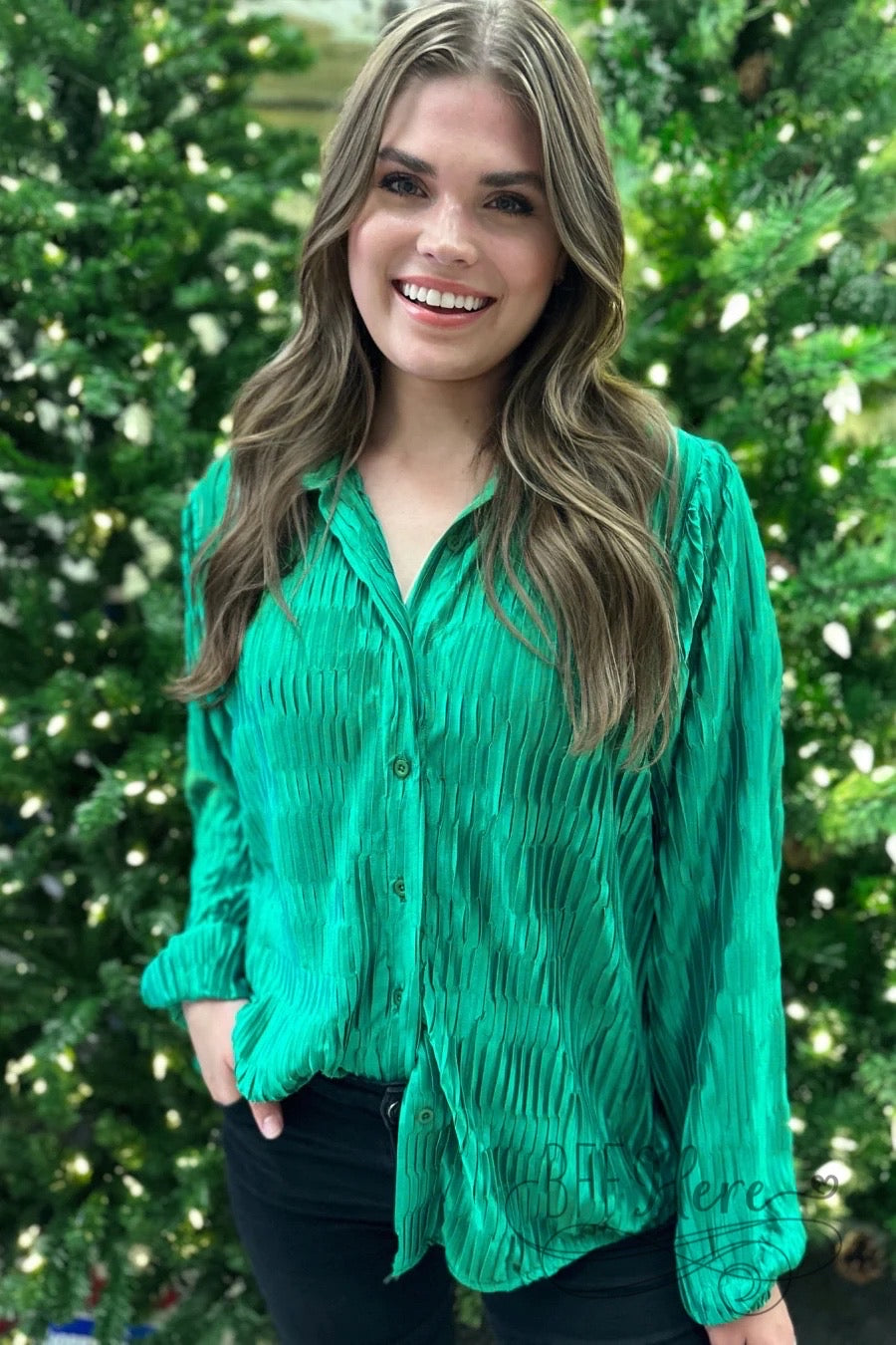 Million Miles Pleated Top - BFF Here