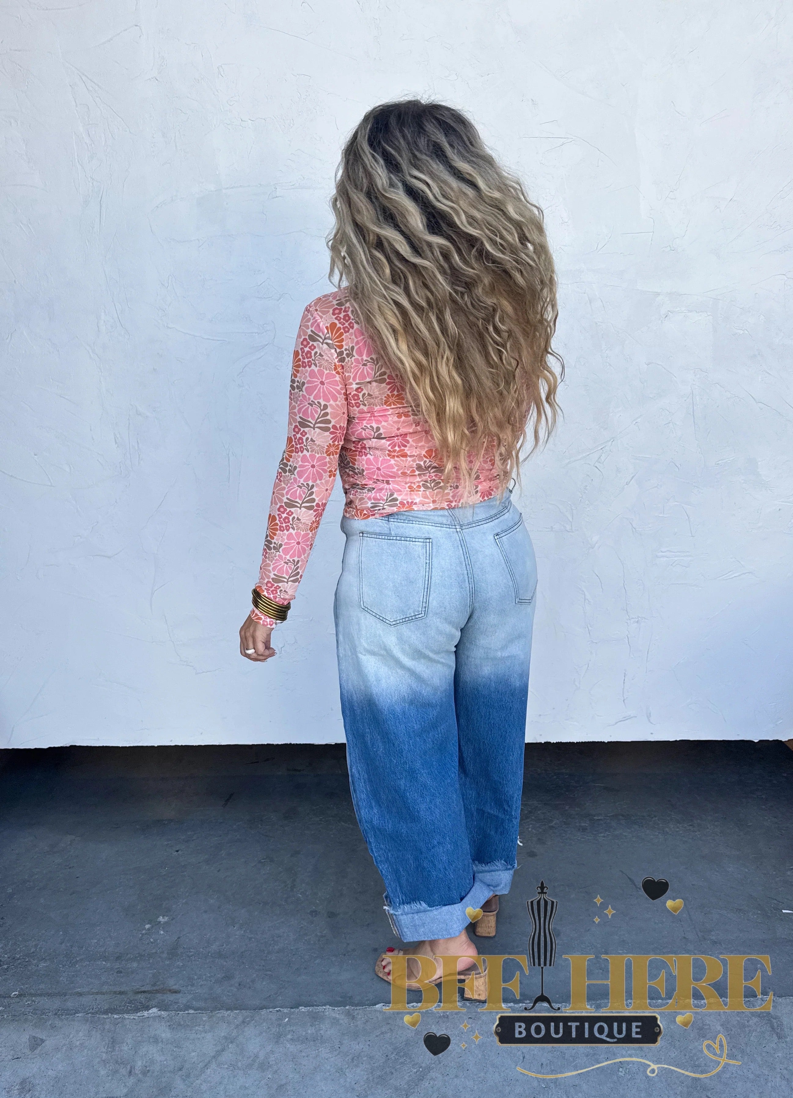 Vintage Floral Mesh Top by Blakeley - BFF Here