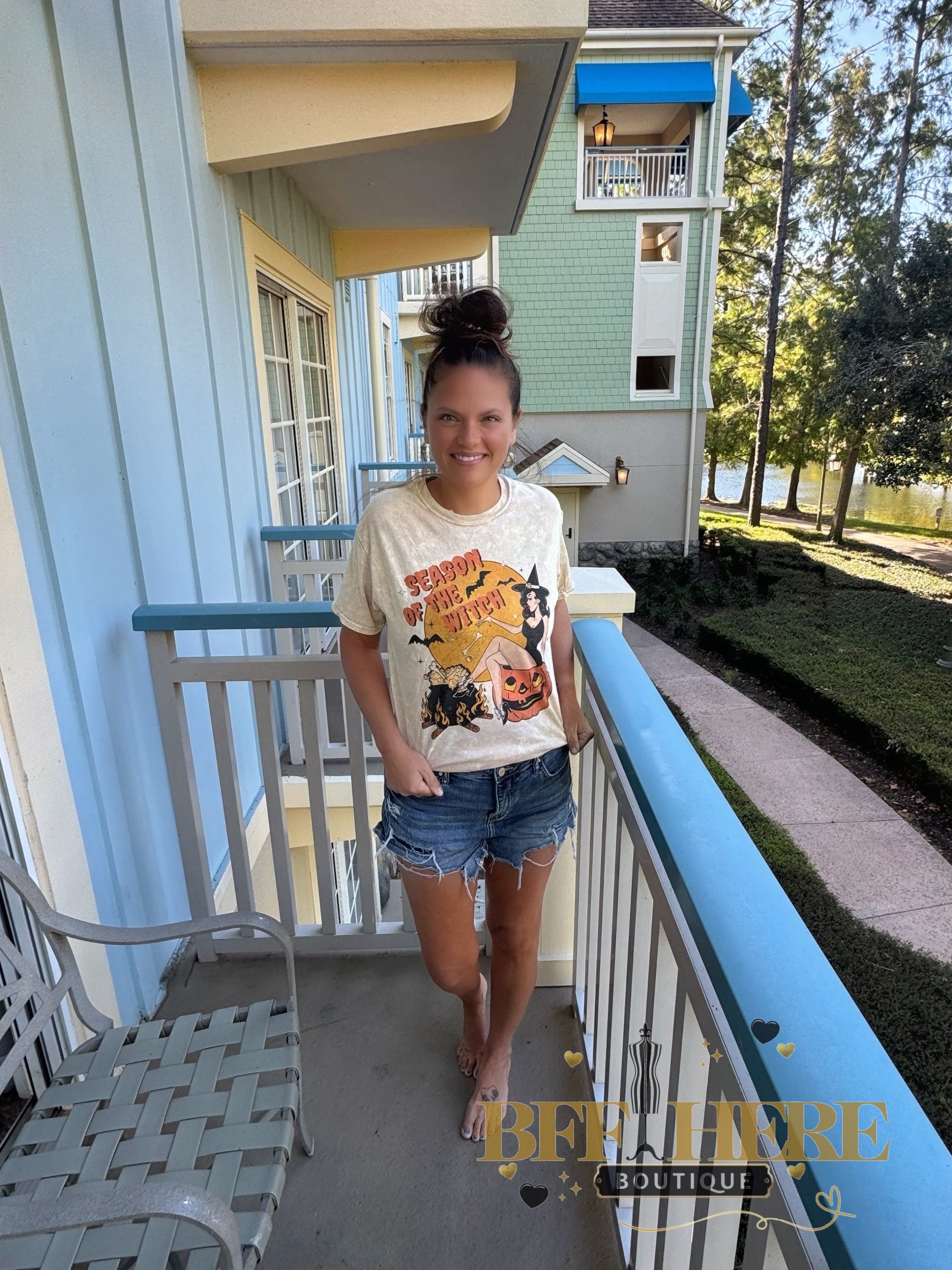 Season of the Witch Vintage Halloween Tee - BFF Here