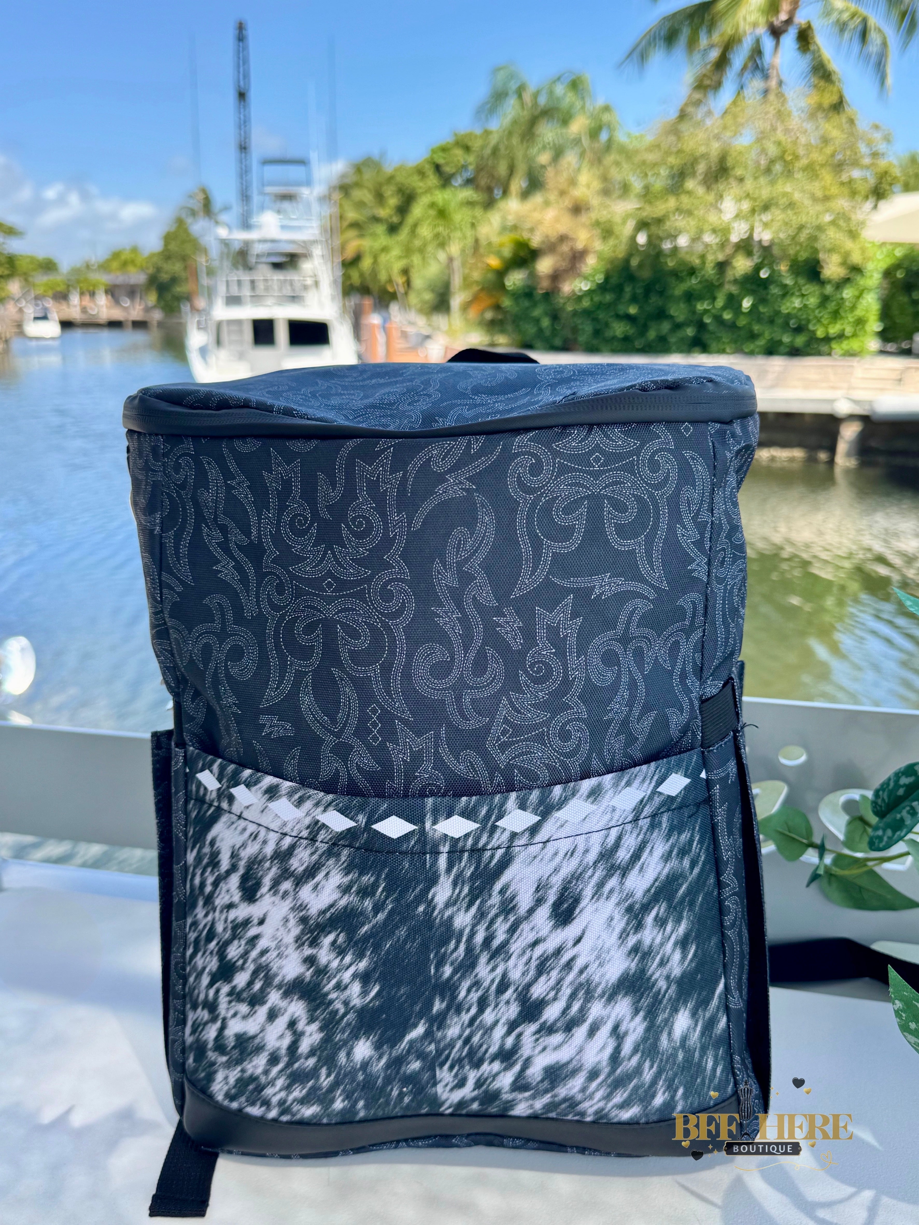 Meet Me At The Lake Backpack Cooler by Sterling Kreek - BFF Here