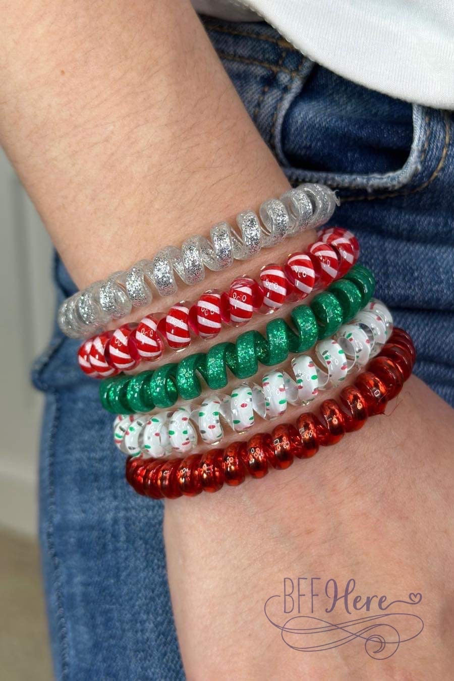 Twinkle Ties: Sparkling Festive Hair Bands - Fun & Festive Collection - BFF Here