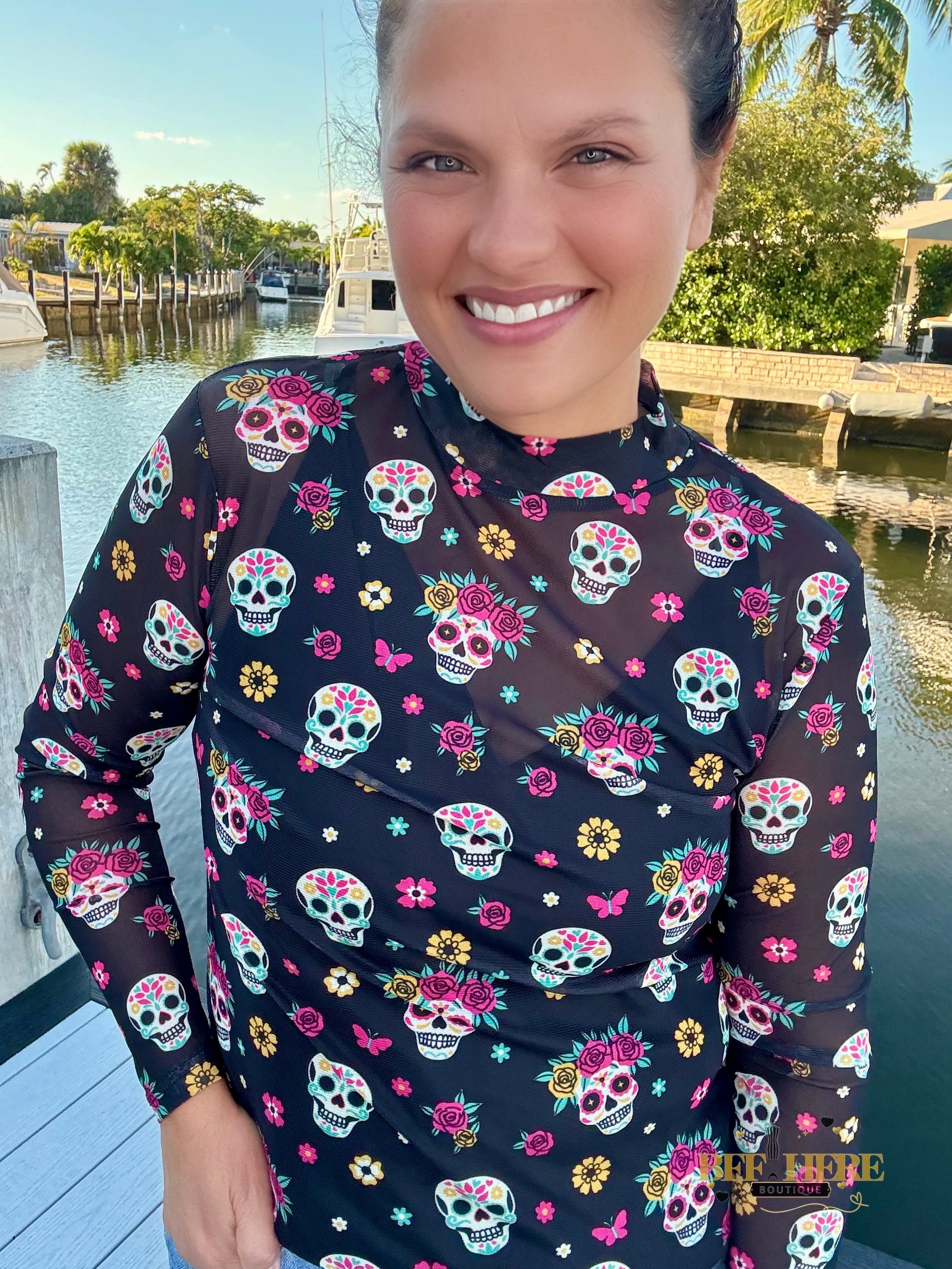 Life Is Brief Mesh Top by Sterling Kreek - BFF Here