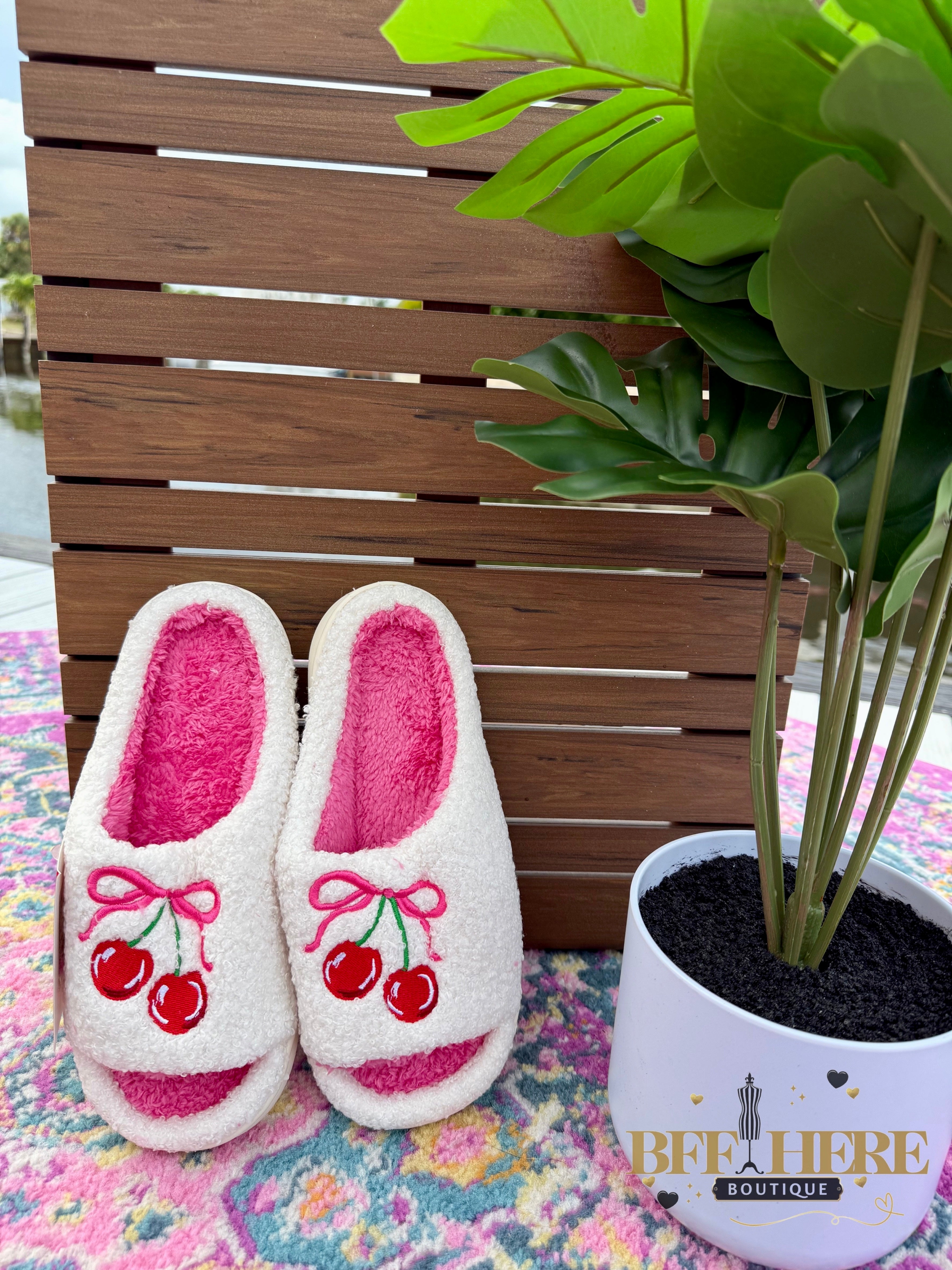 Cherry Bomb Slippers by Jess Lea - BFF Here