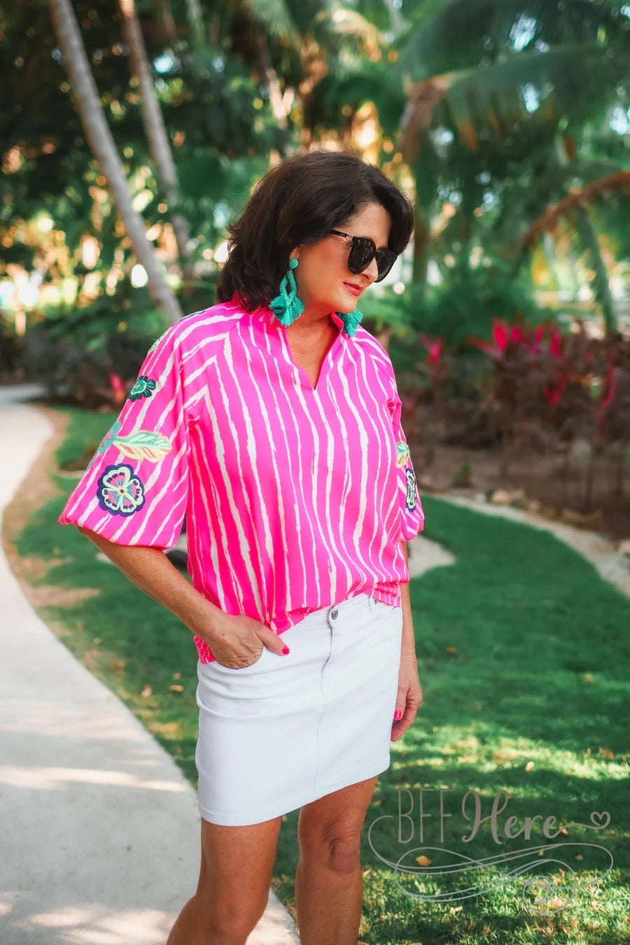 PREORDER-Donna Embroidered Top by Jess Lea (Ships Beginning of June) - BFF Here