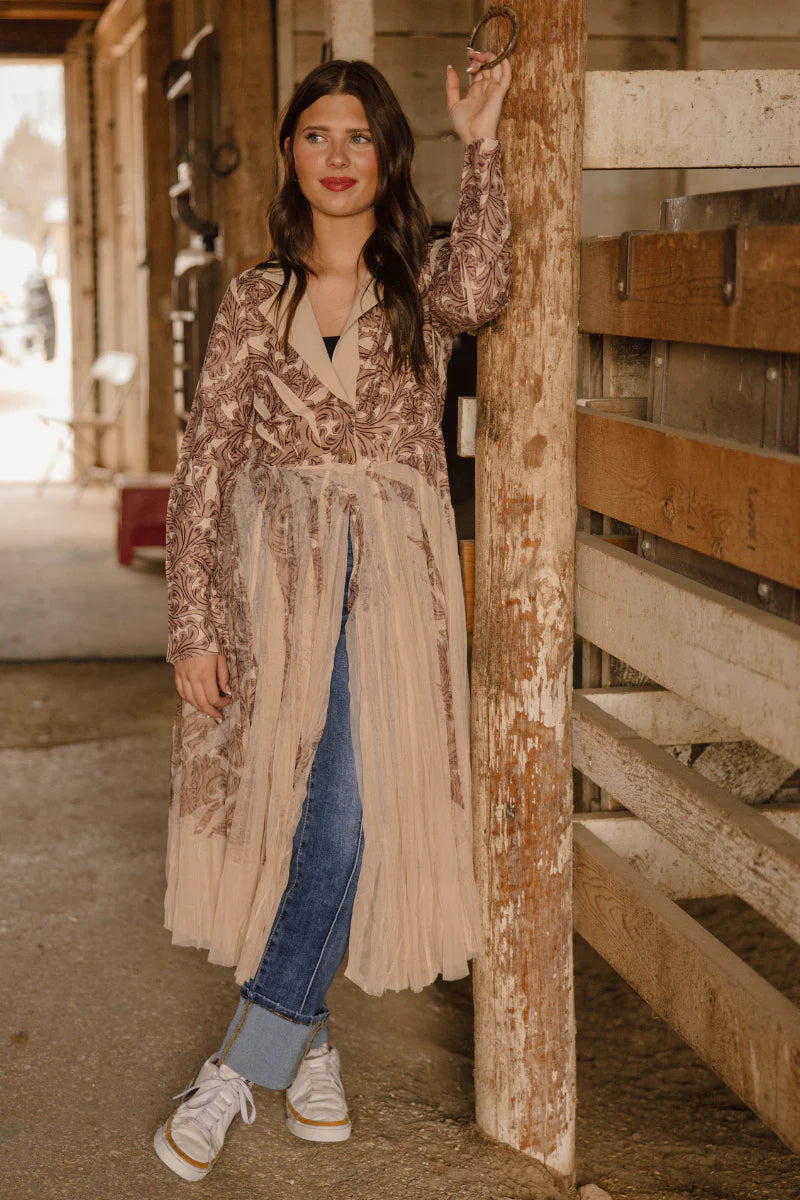 The Tooled Loretta Duster by Sterling Kreek - BFF Here