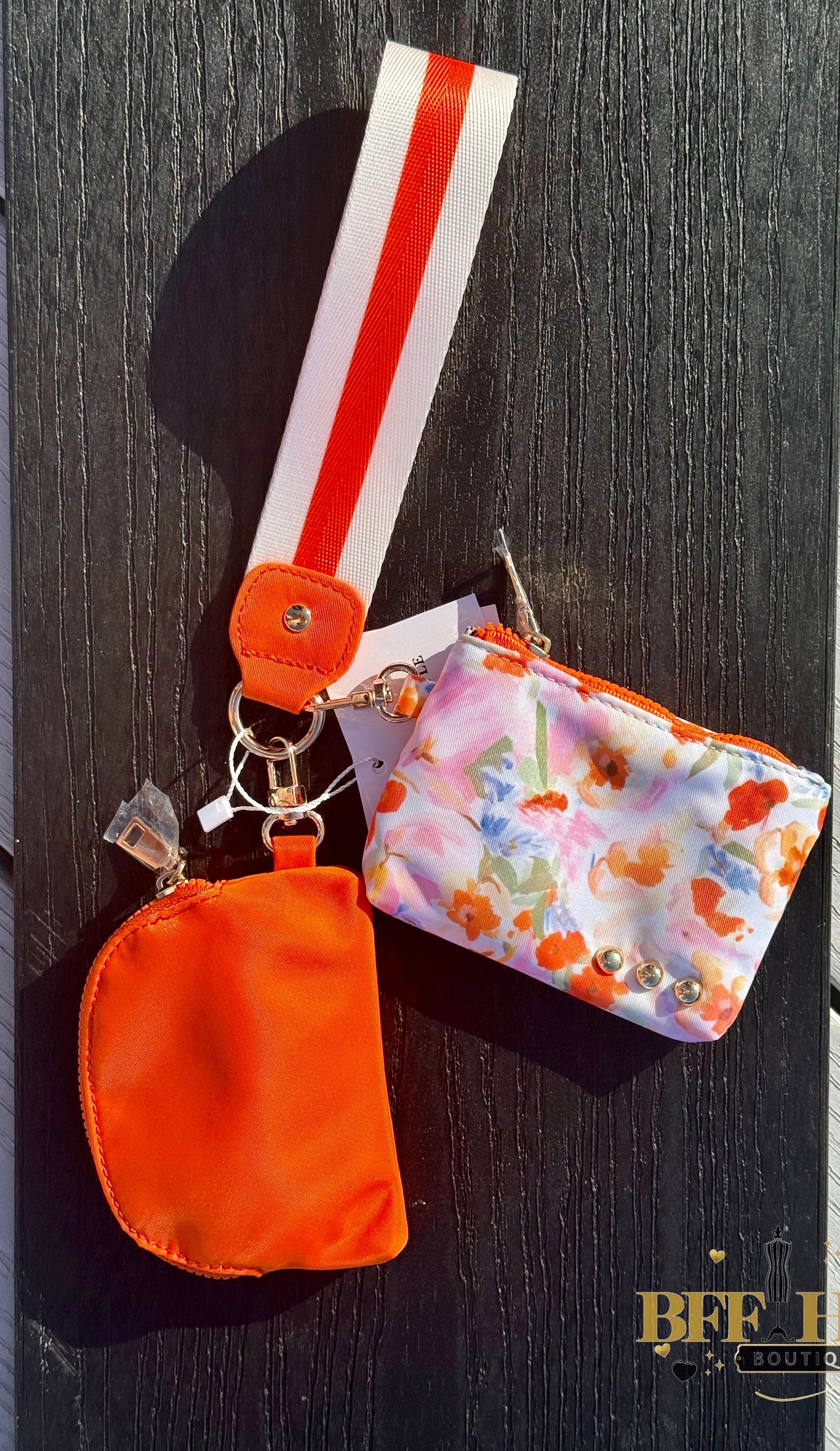 Summer Spritz Dual Pouch Wristlet by Pretty Simple / Choice of Color - BFF Here