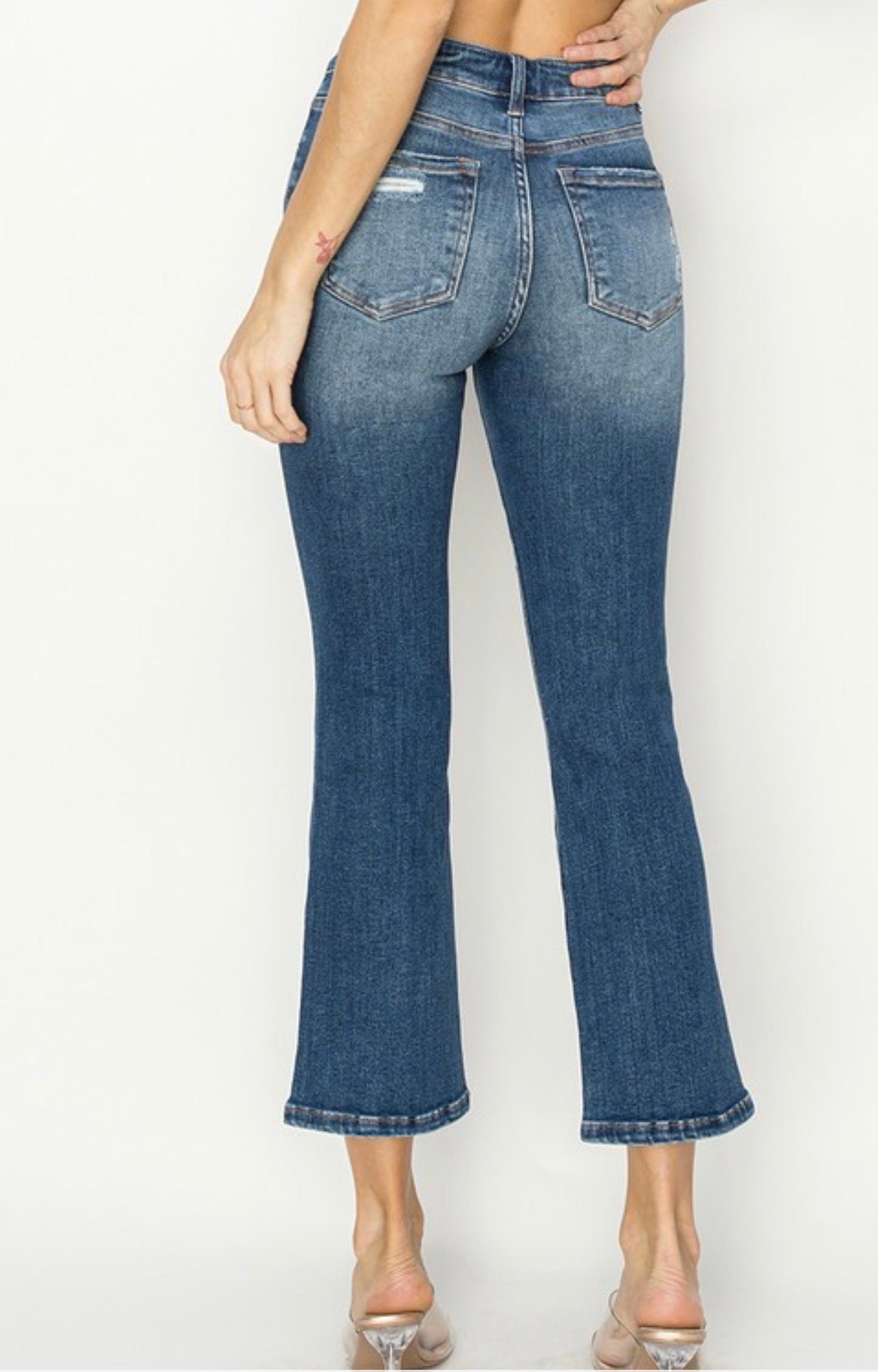 High Rise Ankle Flare Jeans by Risen Jeans (Ships 2-3 weeks) - BFF Here