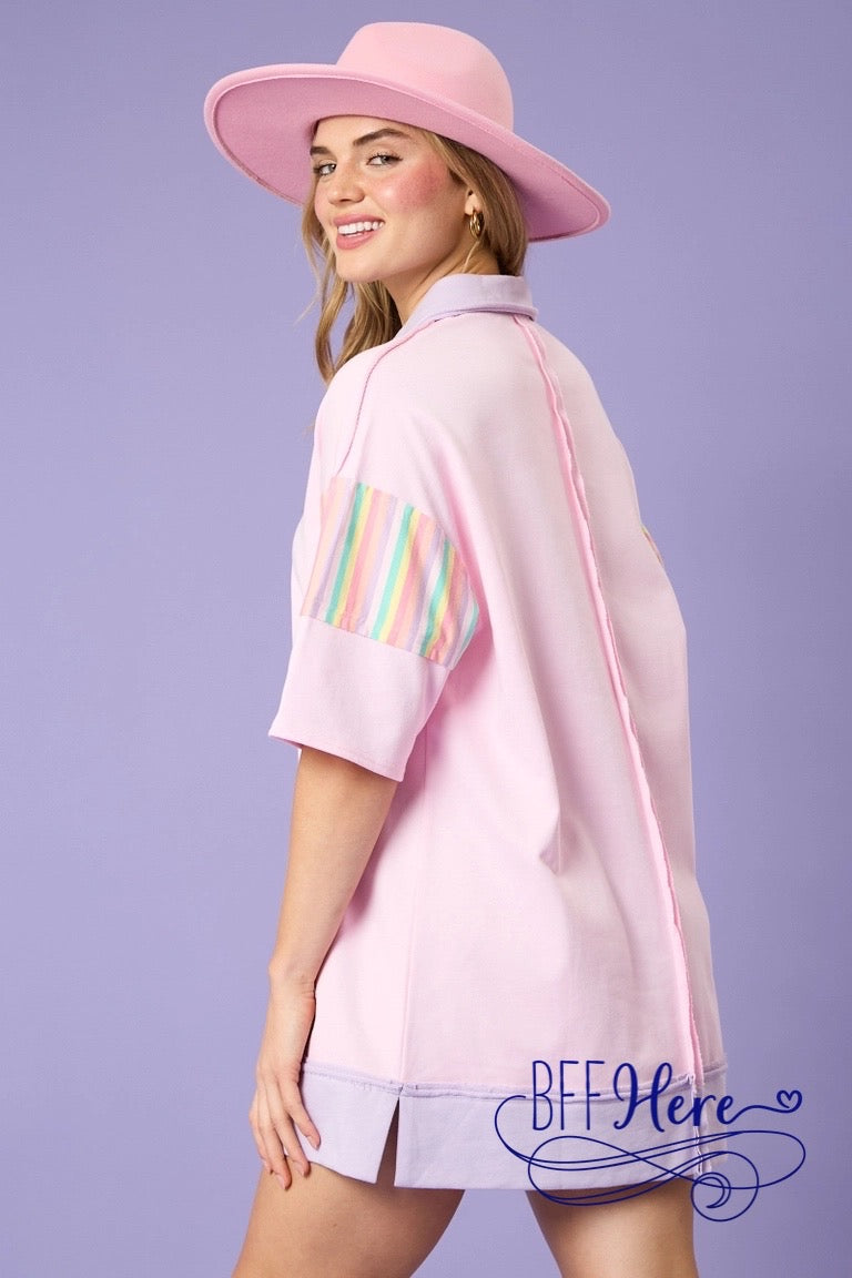 PREORDER: Bold Lines, Bold Times: Contrast Stripes Dress (Ships Middle of February) - BFF Here