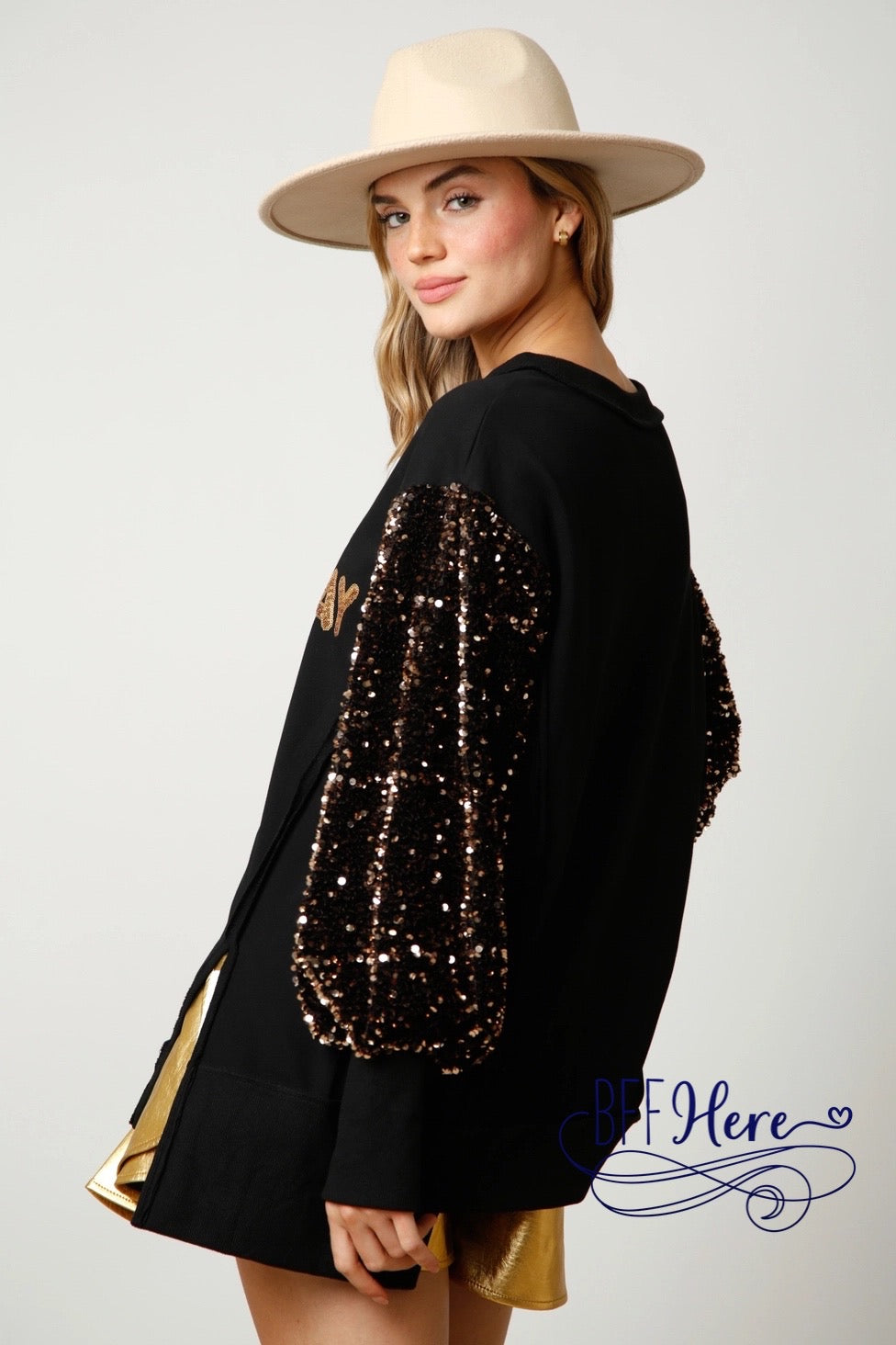 Celebration Sparkle: 'It's My Birthday' Sequin Pullover / Choice of Color - BFF Here