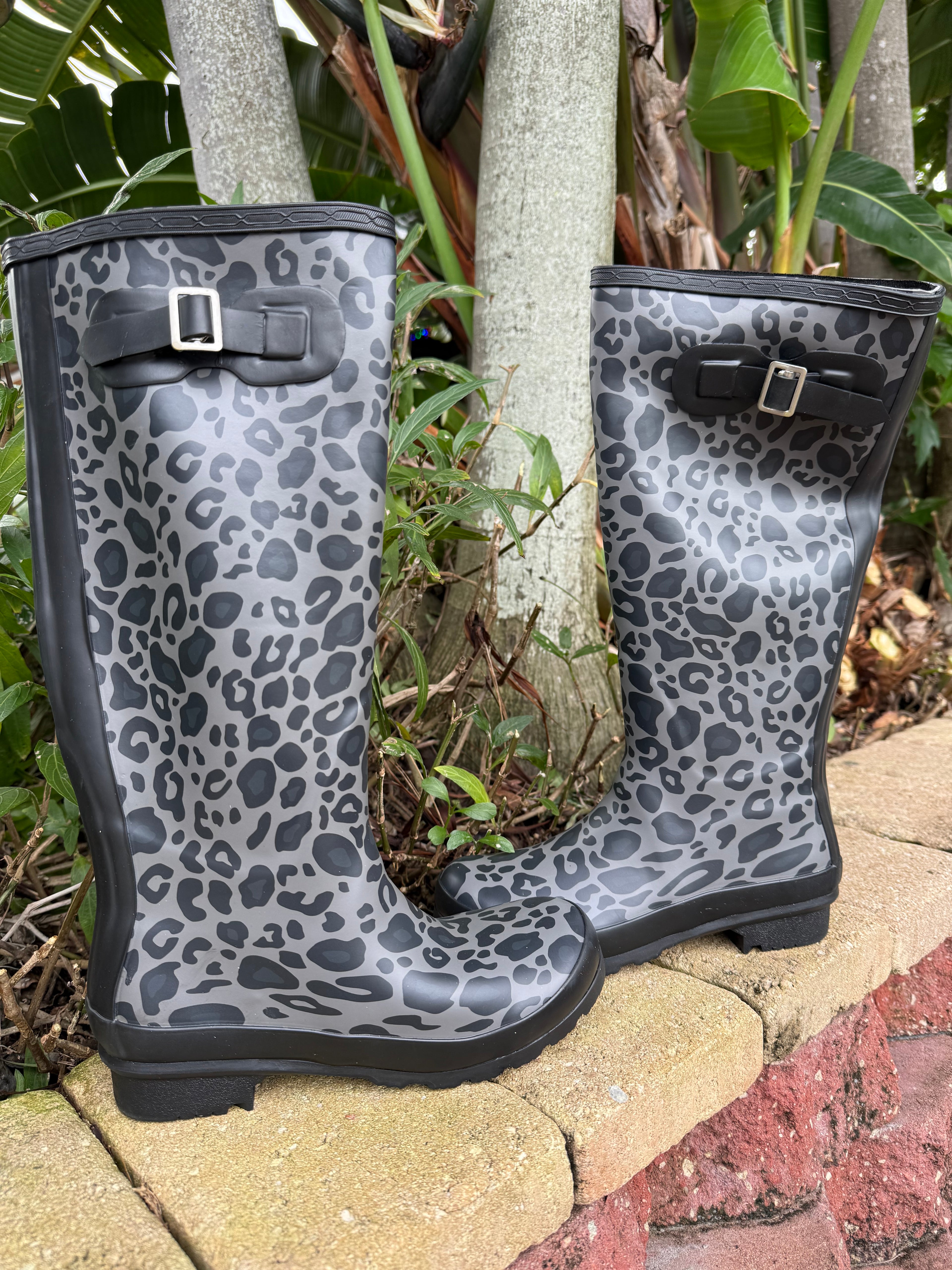 Wild About Rain Leopard Boots - BFF Here