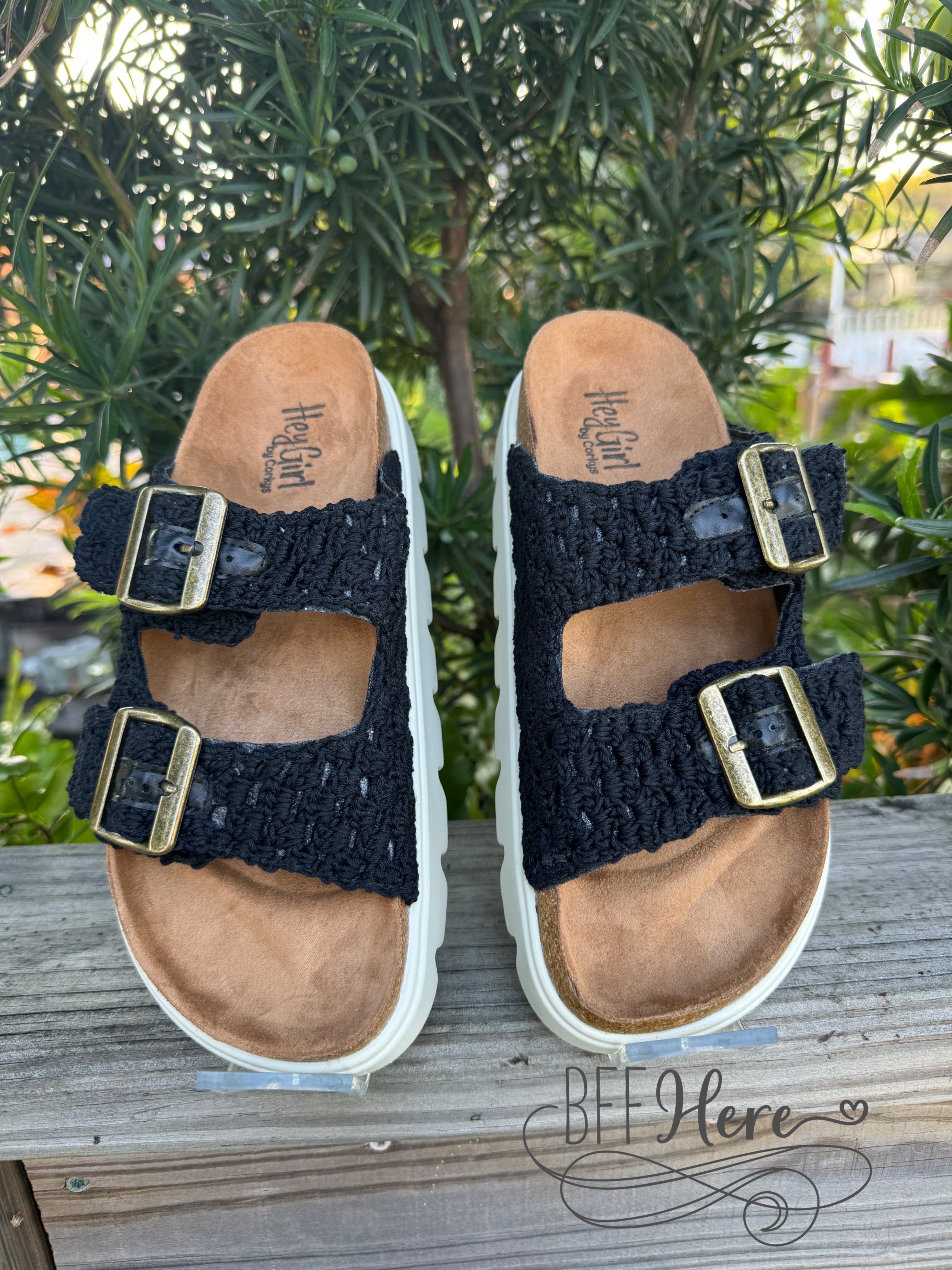 Rumor Has It - Black Macrame by Corkys - BFF Here