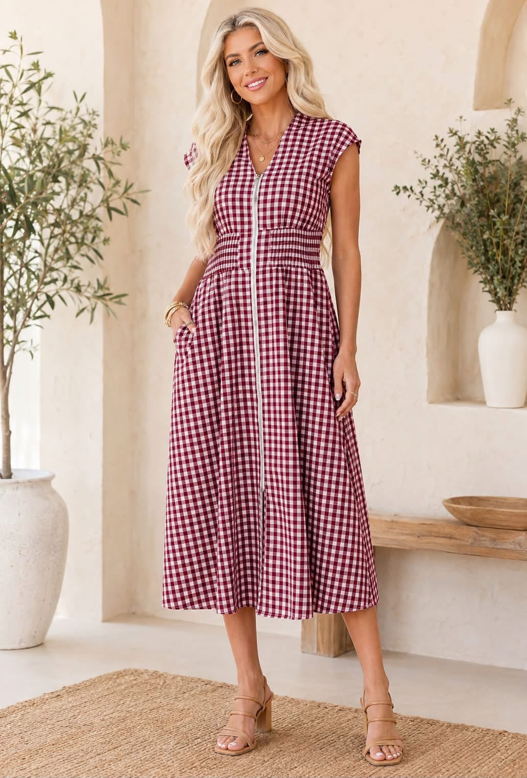 PREORDER: Check Me Out Midi Dress (ETA: September / October)