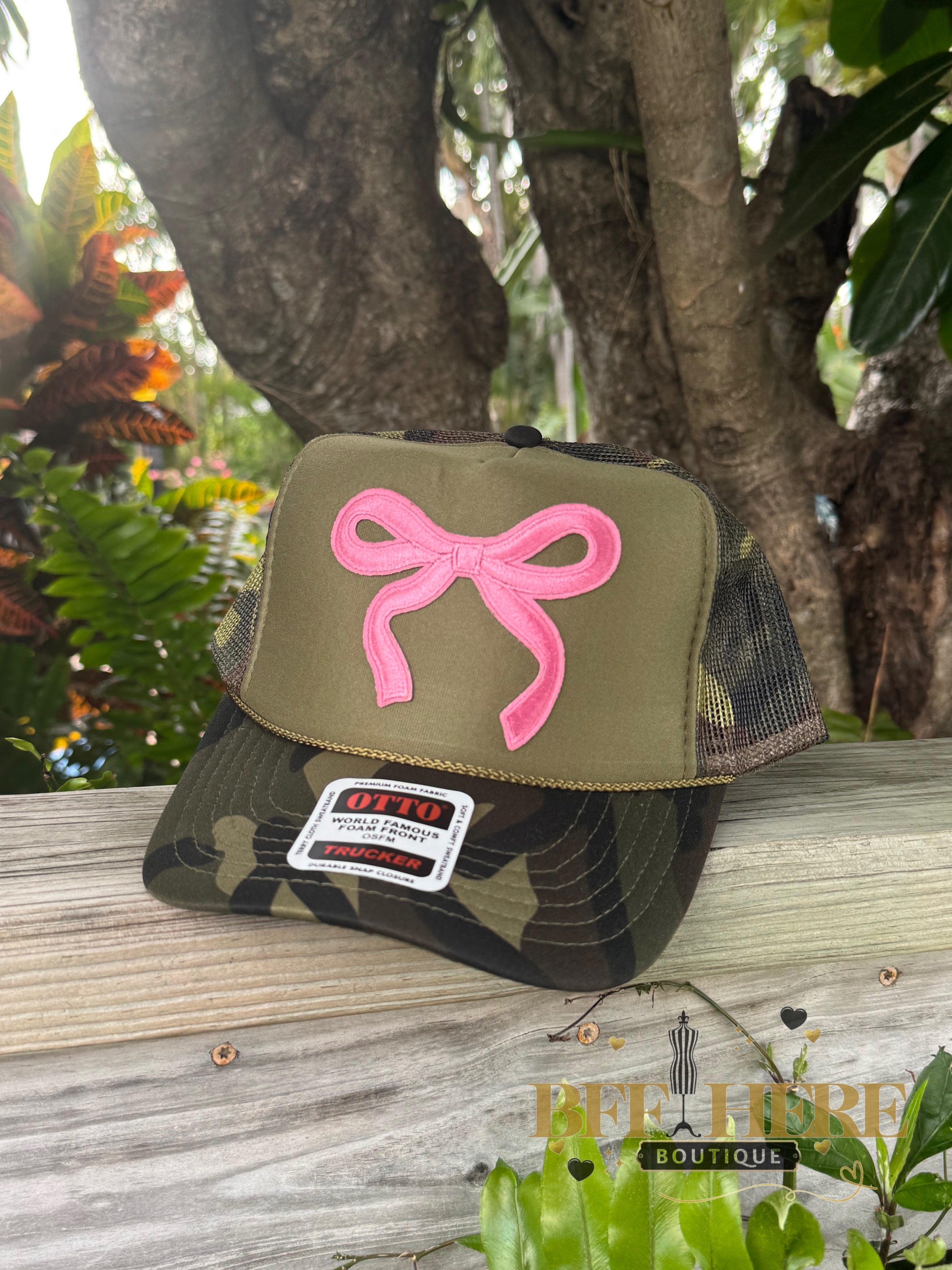 Bow Babe Trucker Hat / Choice of Color - BFF Here