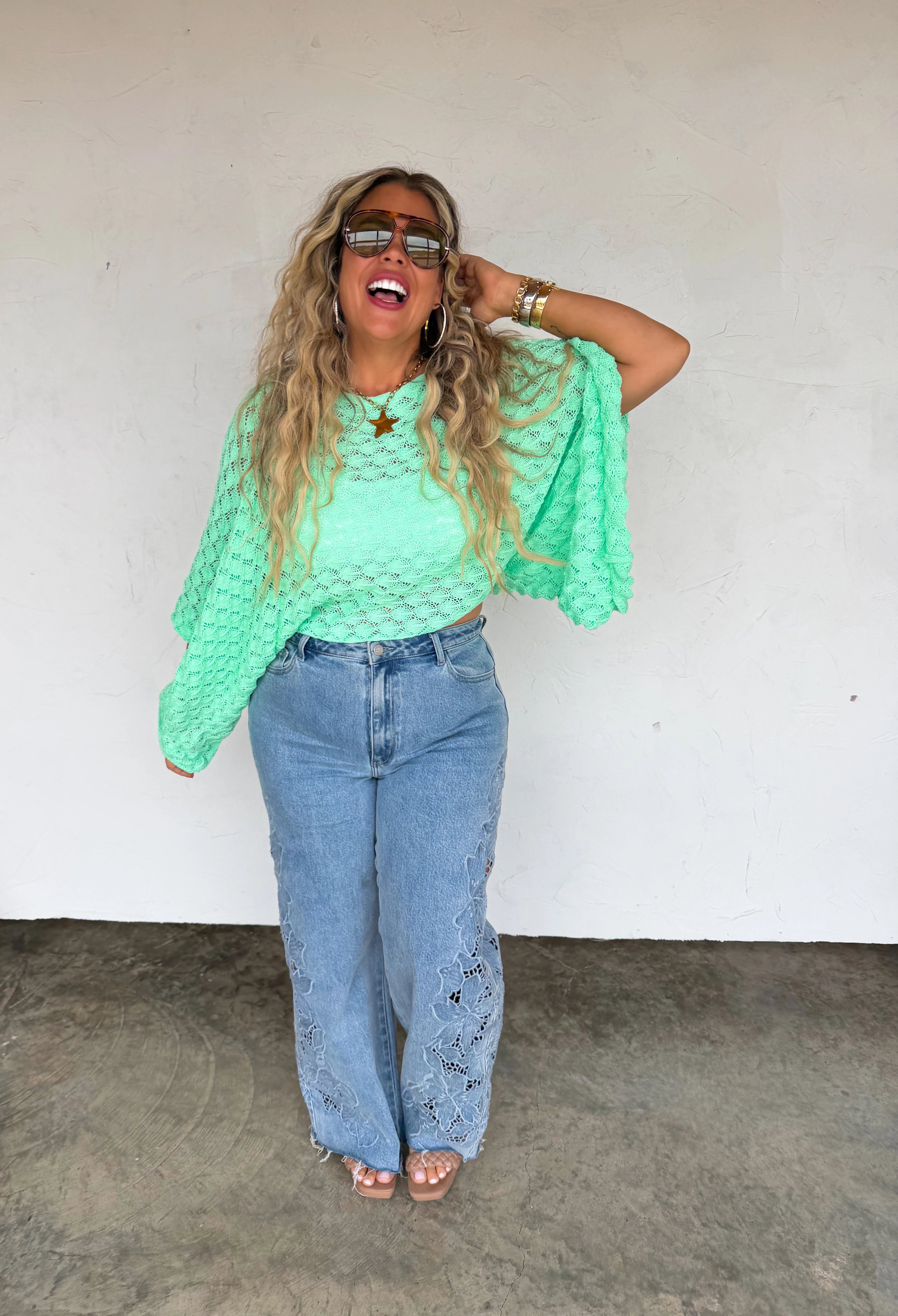 PREORDER: Spring Free Spirit Bell Sleeve Top by Blakeley (ETA Late February / Early March)