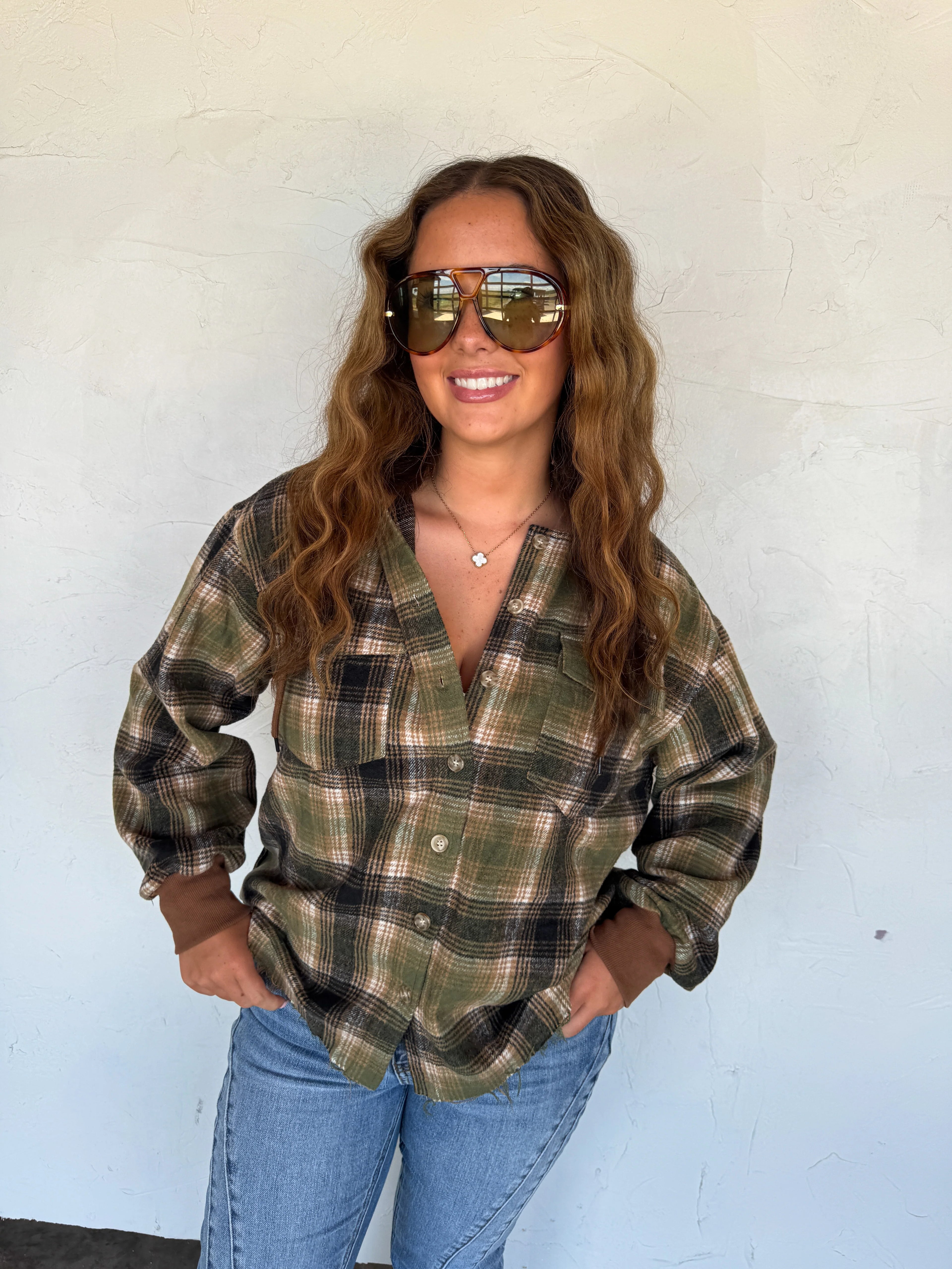 PREORDER: Mountain Morning Plaid Shacket by Blakeley (ETA: October)