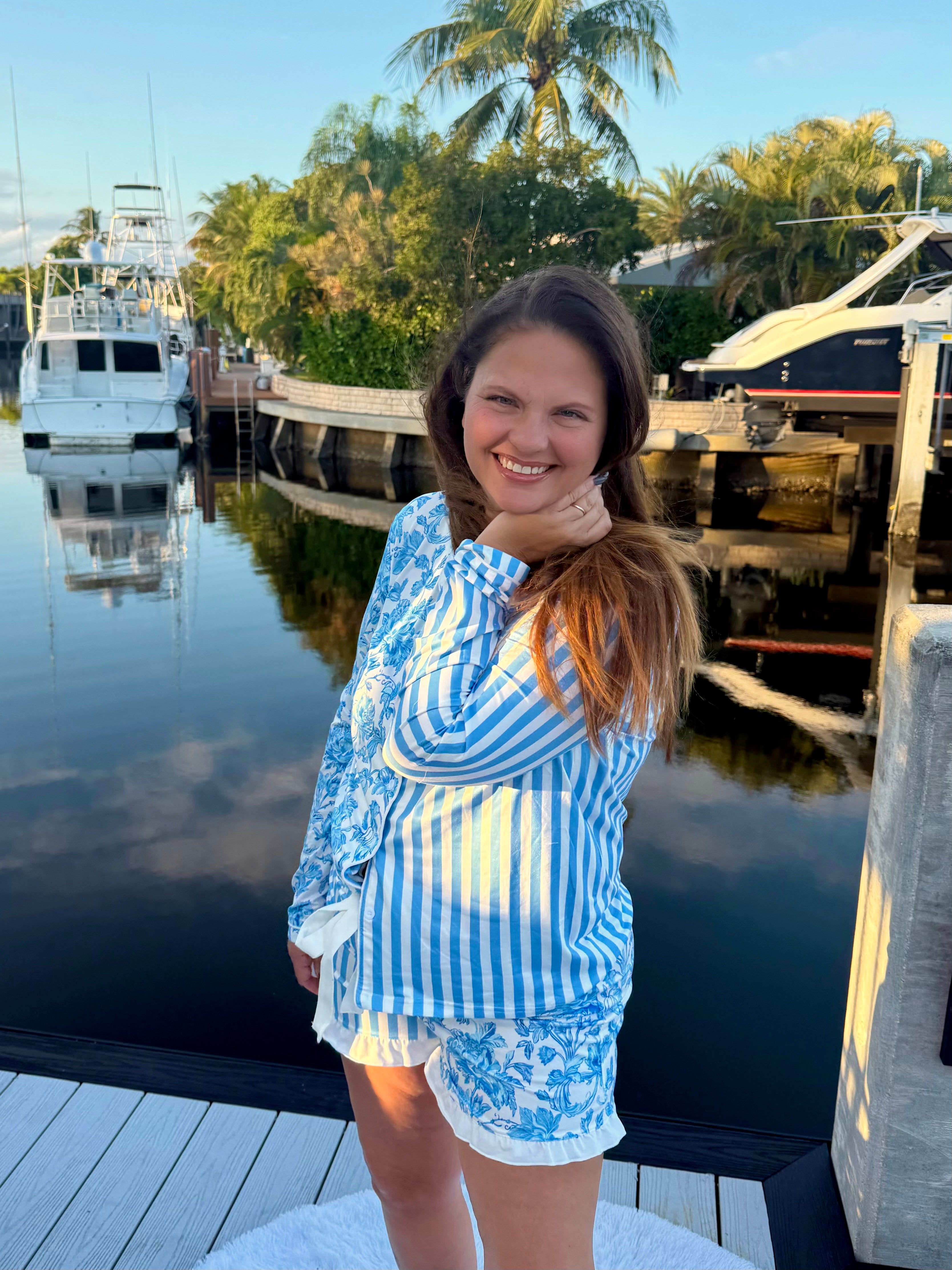 Morning Bloom Ruffle Pajama Set by Jess Lea - BFF Here