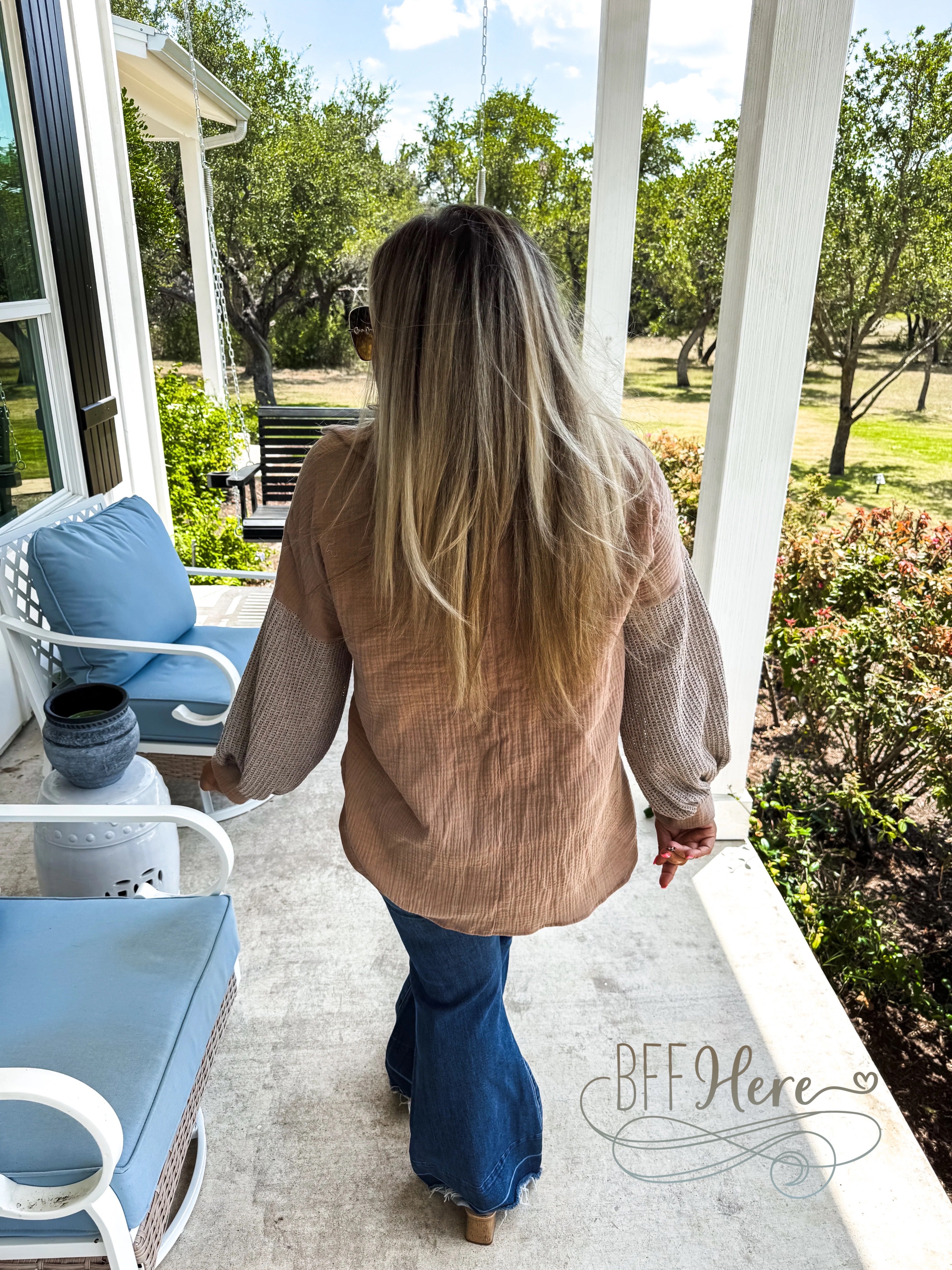 PREORDER: In The Moment Knit Sleeve Top by Blakeley (Ships Beginning of October) - BFF Here