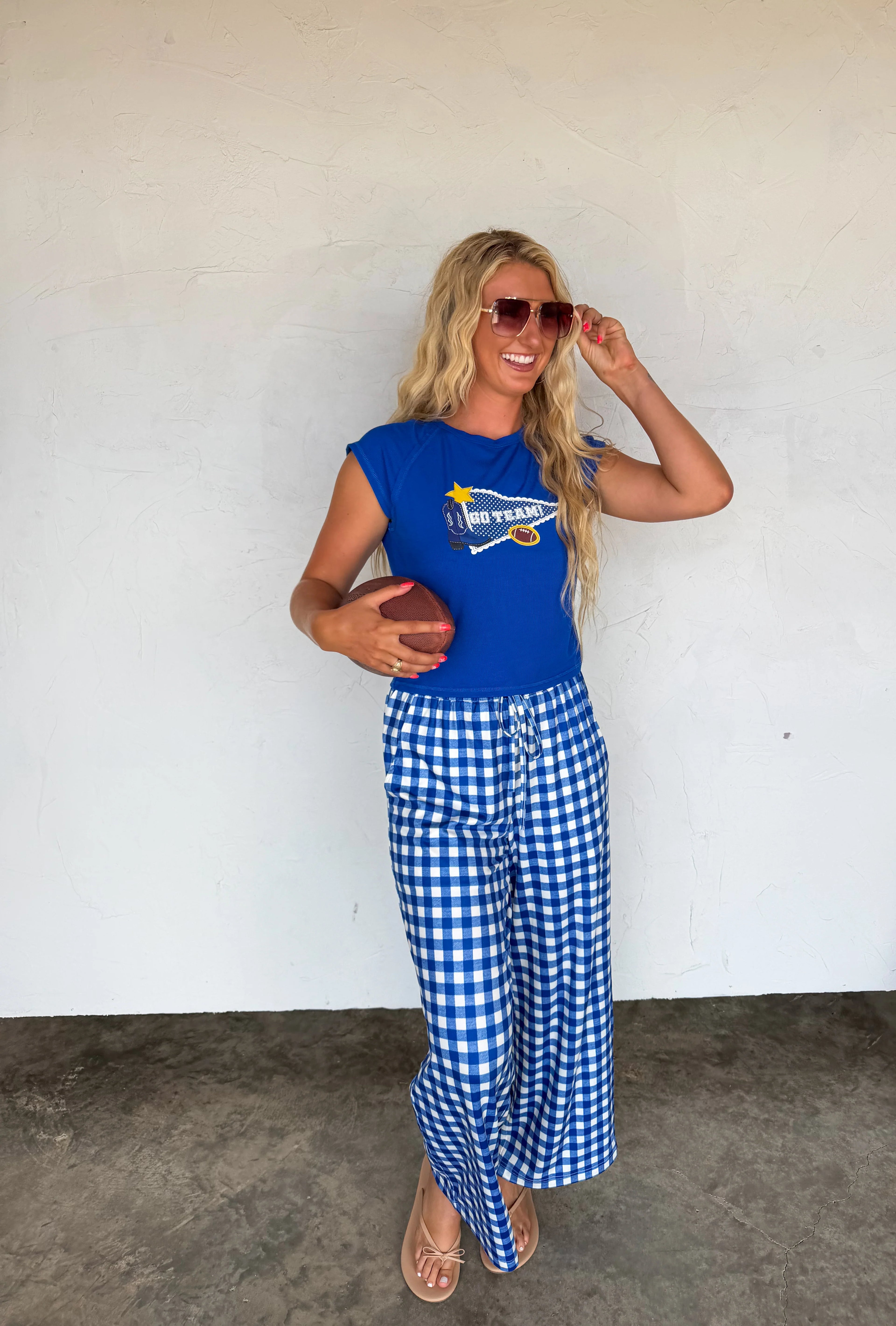 PREORDER: Game Day Haddie Wide Leg Pants by Blakeley (ETA: August)