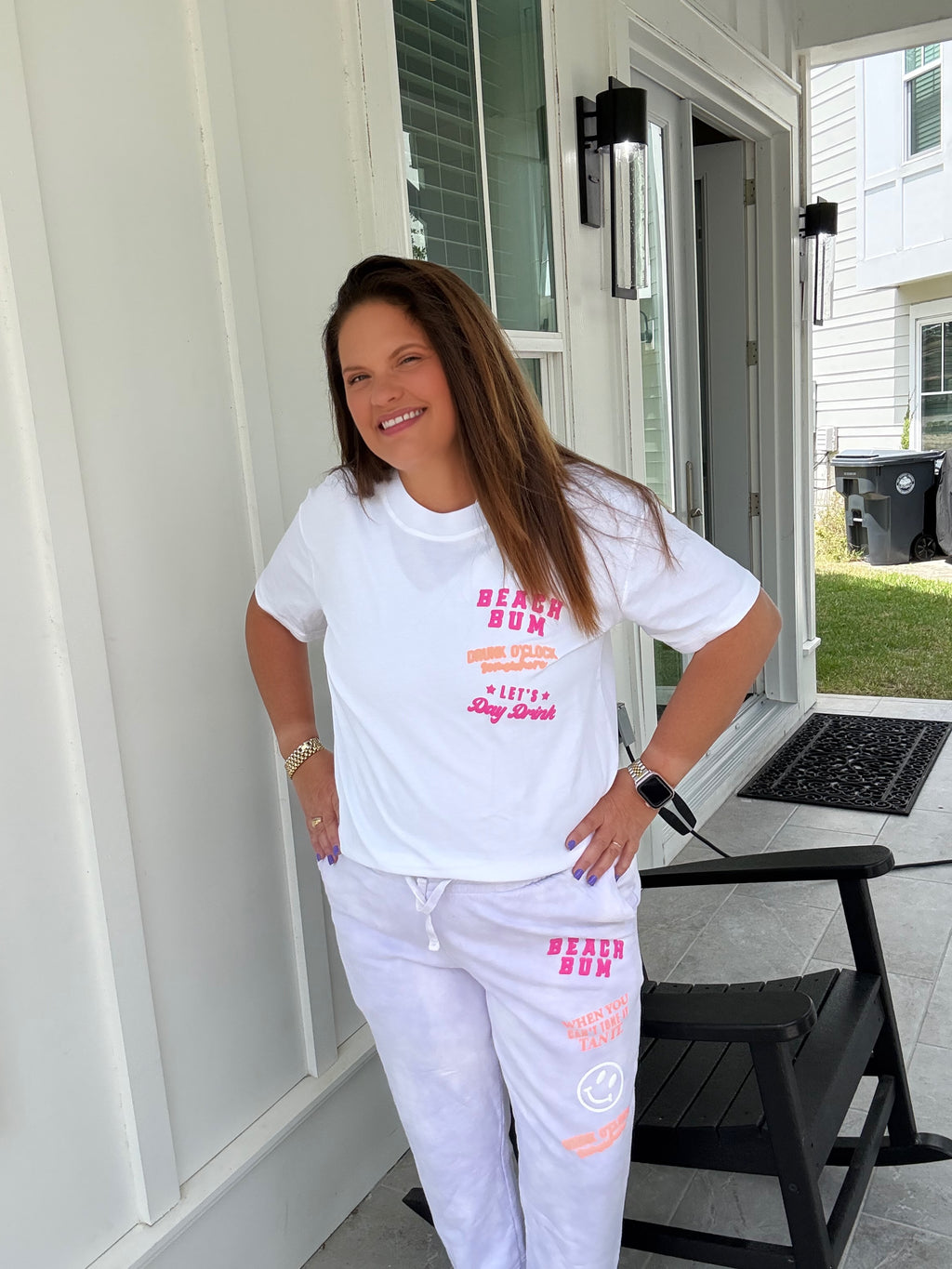 Beach Bum Tie Dye Patch Joggers by Southern Bliss (ARRAY) — Ships 2-3 weeks - BFF Here