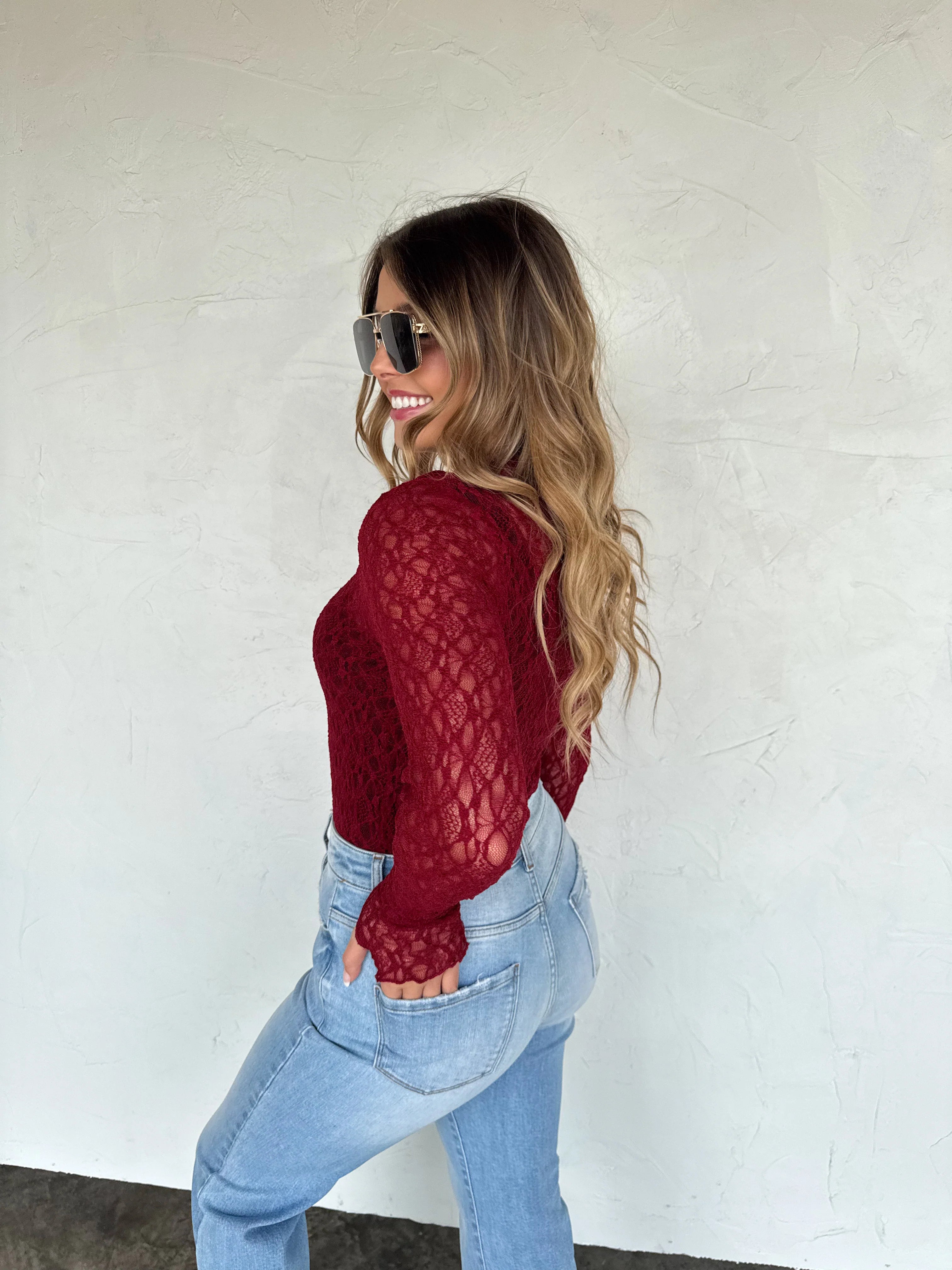 PREORDER: Jolie Lace Thumbhole Top by Blakeley (ETA: Mid November) - BFF Here