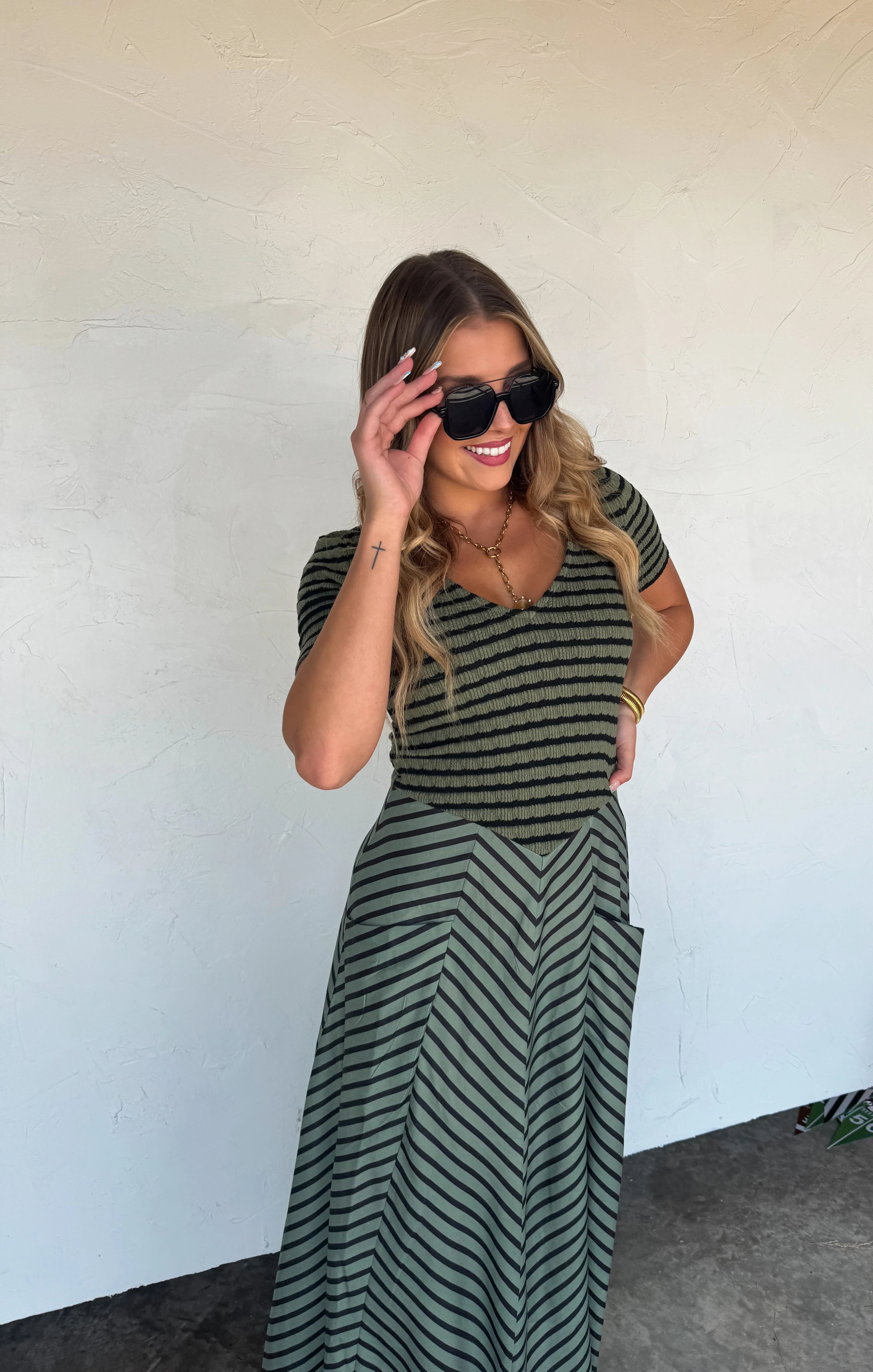 PREORDER: Calista Stripe Dress by Blakeley (ETA: Mid November) - BFF Here