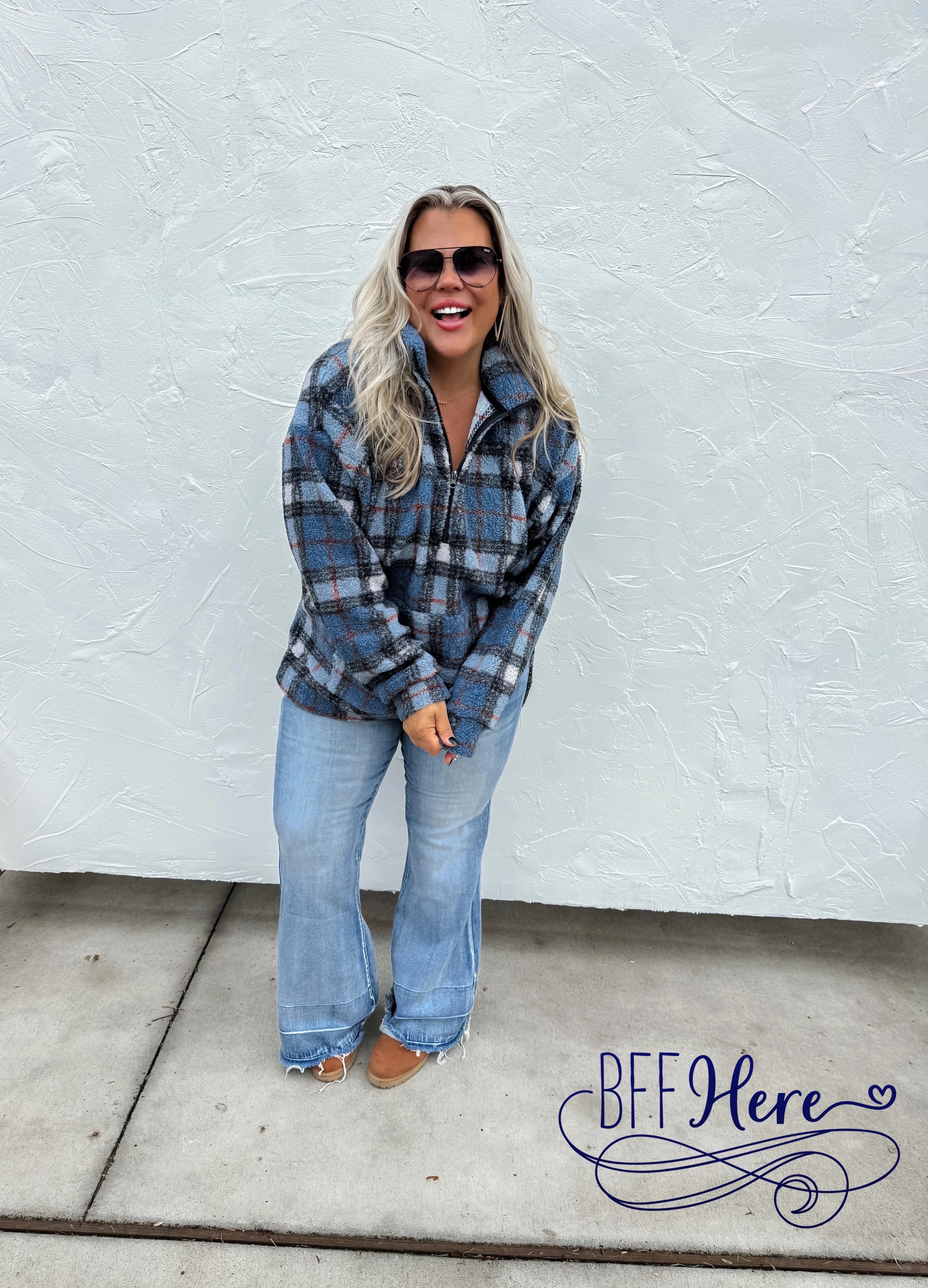 PREORDER: Fireside Nights Sherpa Pullover (Ships End of December ) - BFF Here