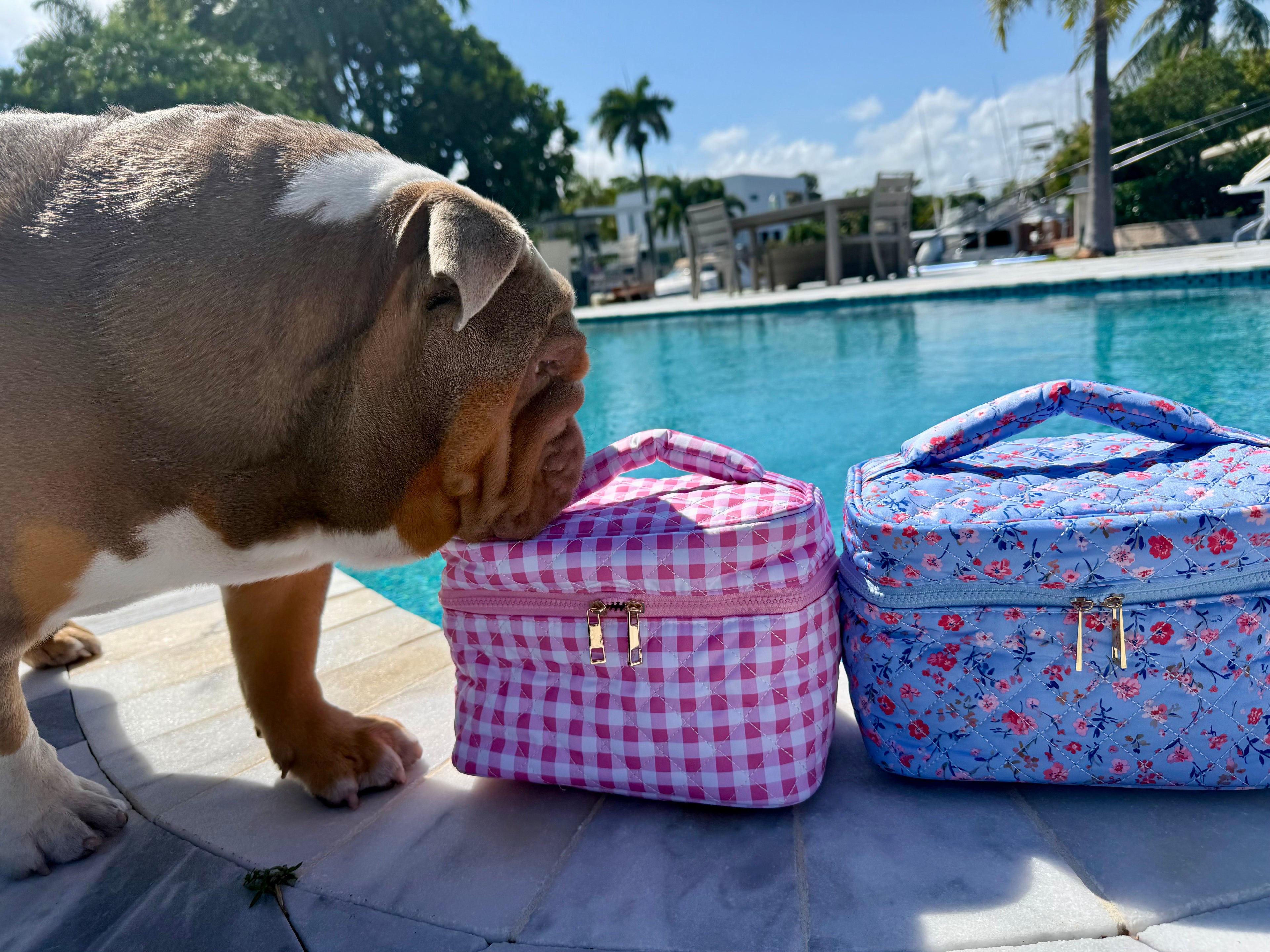 Grab and Go Quilted Makeup Bag by Blakeley - BFF Here