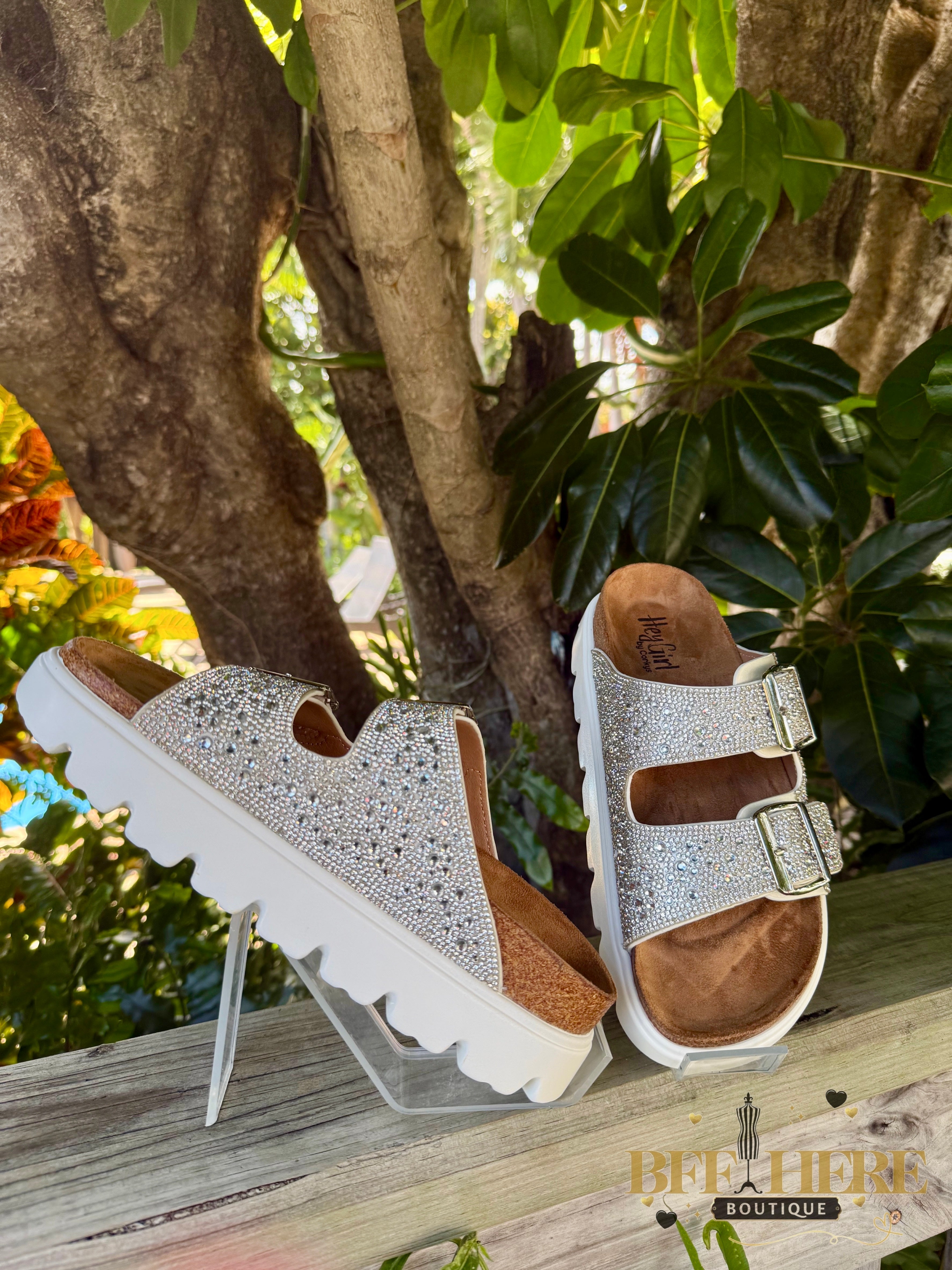 Rumor Has It - Clear Rhinestone by Corkys - BFF Here