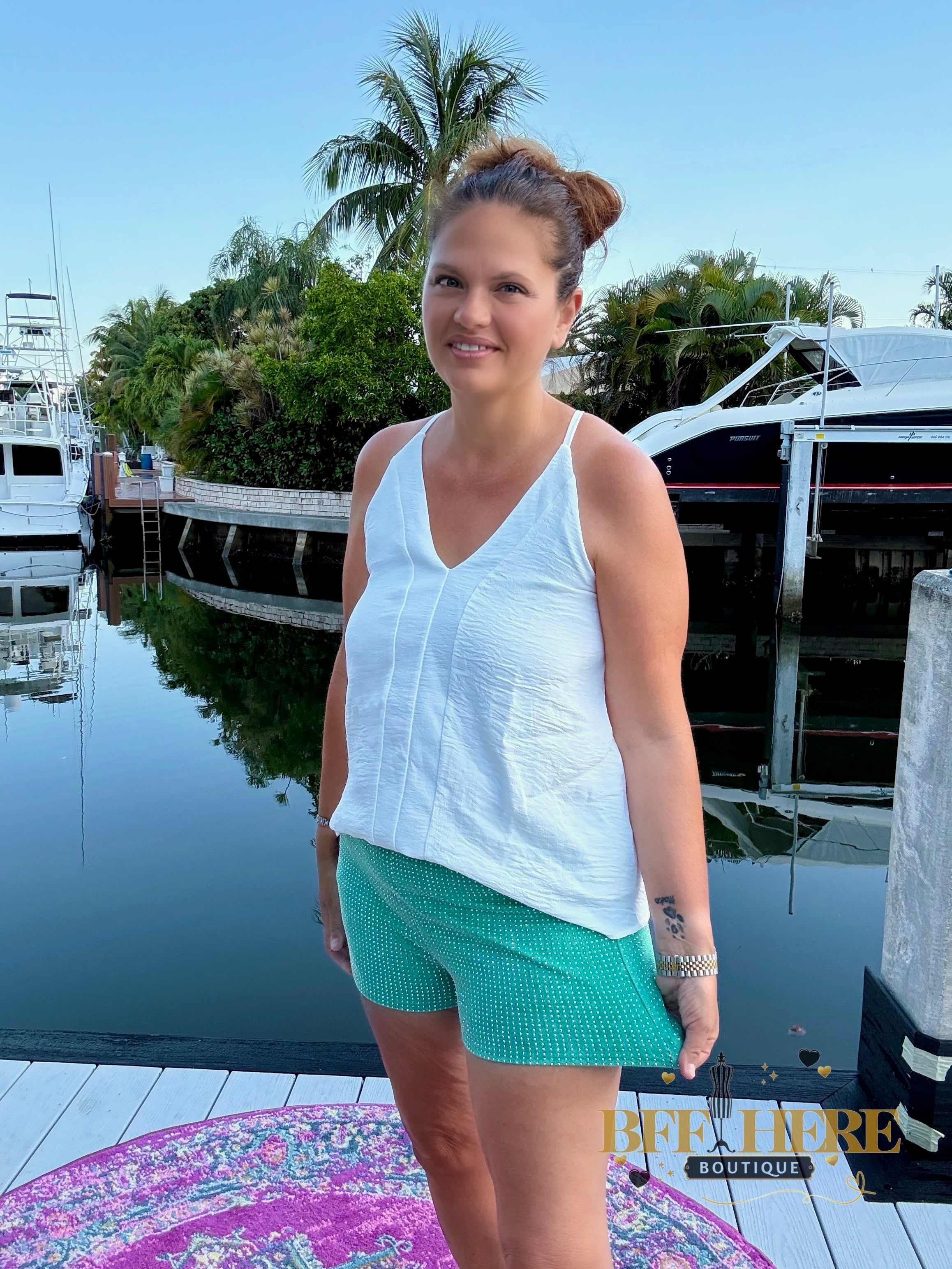 Jitterbug Shorts / Turquoise by Sterling Kreek - BFF Here