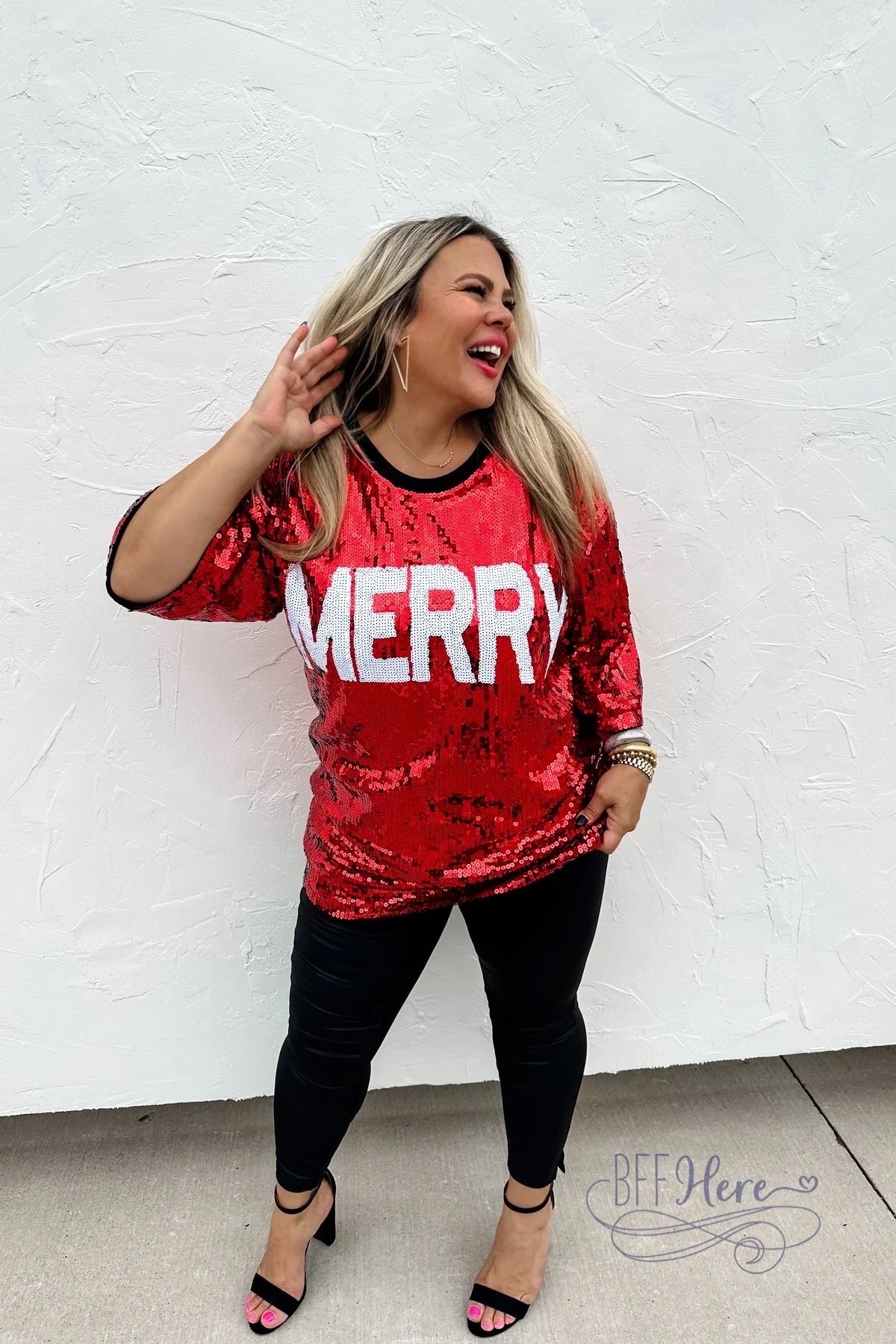 PREORDER: Merry and Bright Sequin Top / Choice of Style (Ships Beginning of December) - BFF Here
