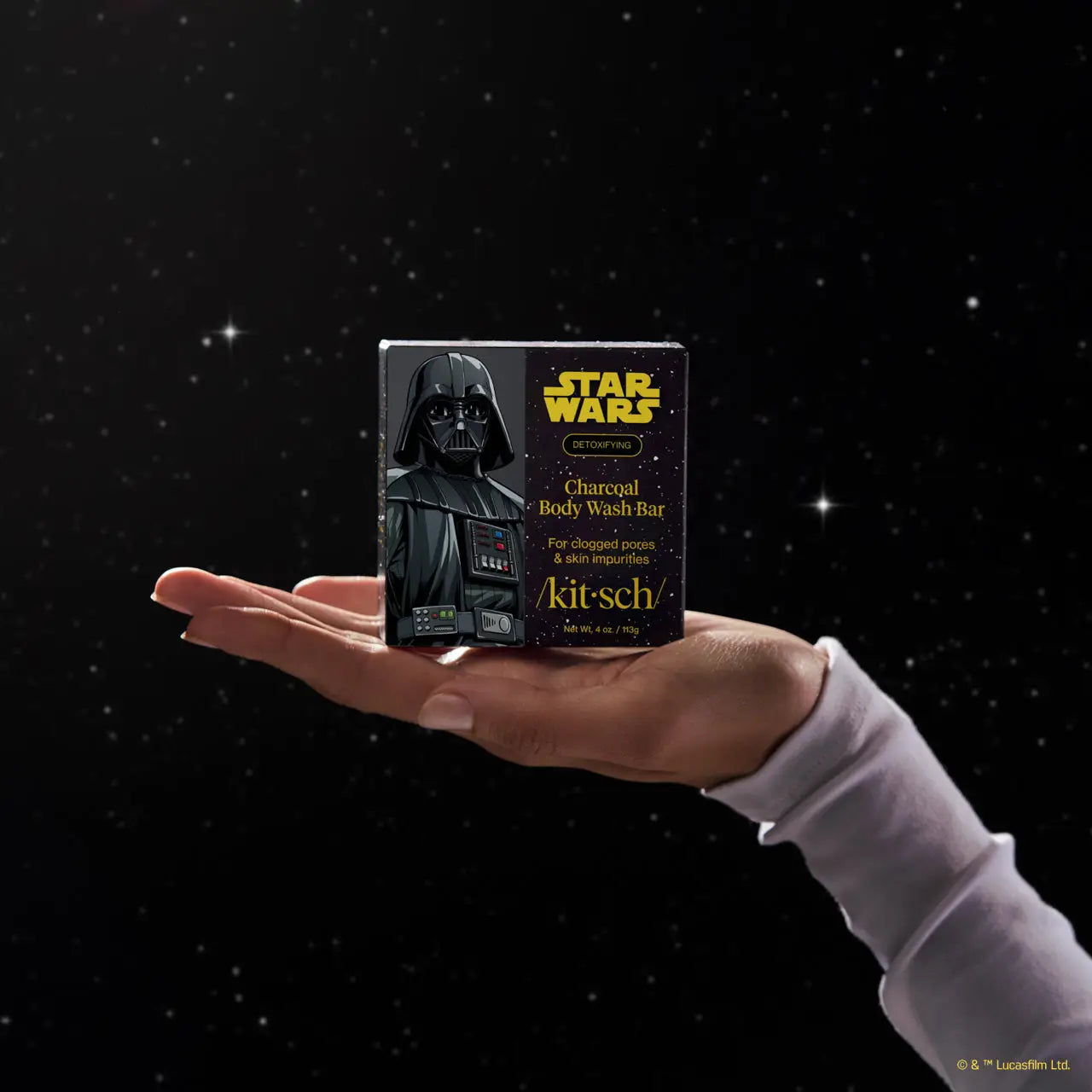 Star Wars™ & Kitsch Charcoal Detoxifying Solid Body Wash - Darth Detox (Ships Mid December)