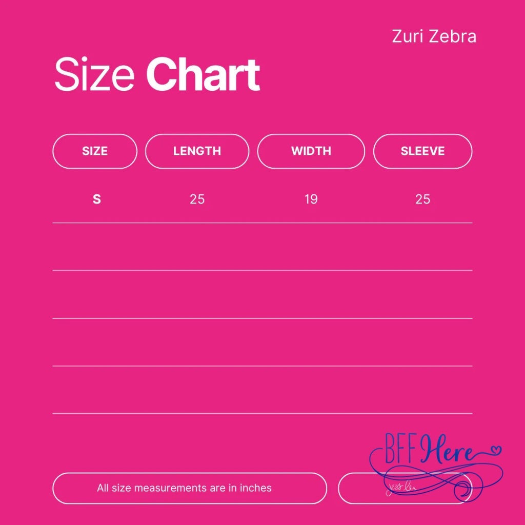 Zuri Zebra Quarter Zip Pullover - BFF Here