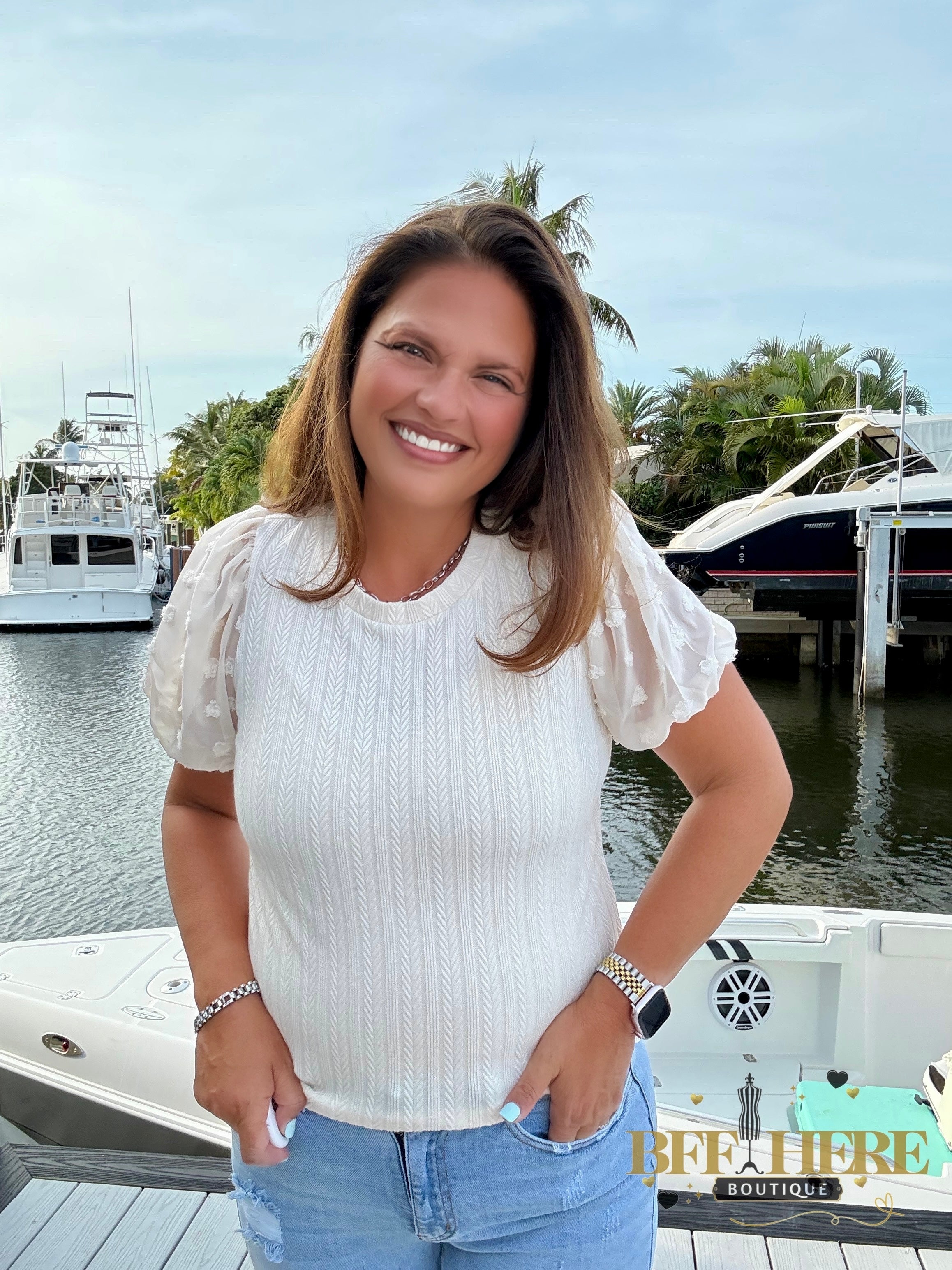 Prairie Bloom Puff Sleeve Top - BFF Here