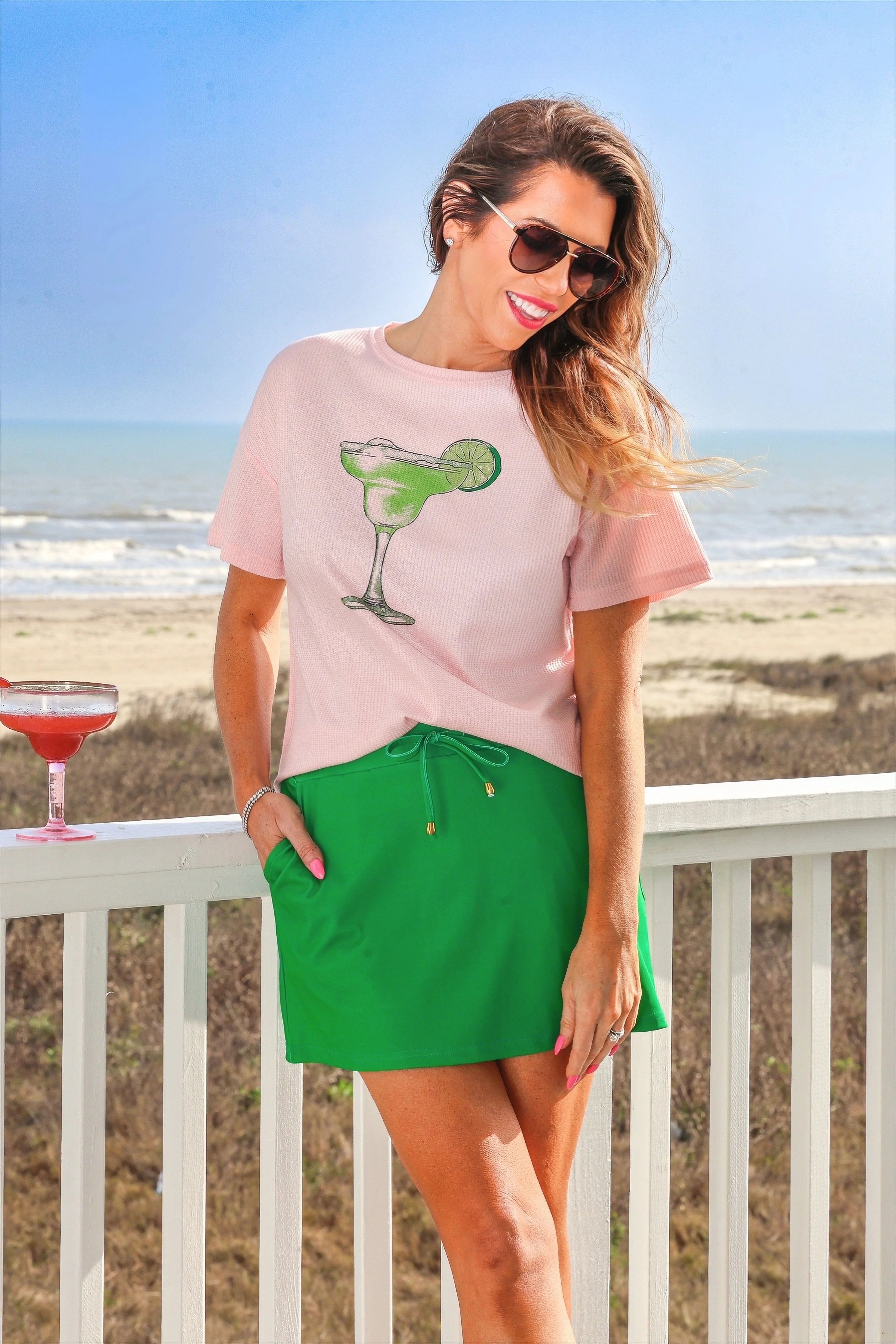 Weekend Waffle Tee / Margarita by Jess Lea - BFF Here