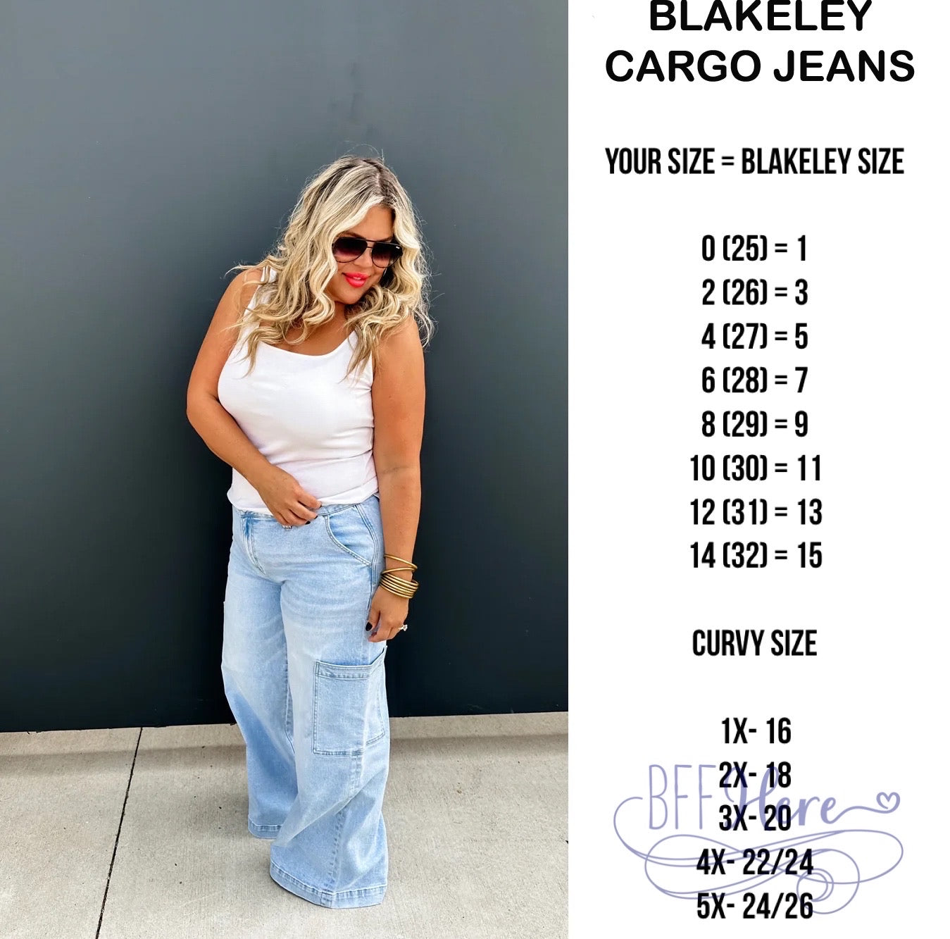 PREORDER: Charli Cargo Jeans (Ships End of November) - BFF Here