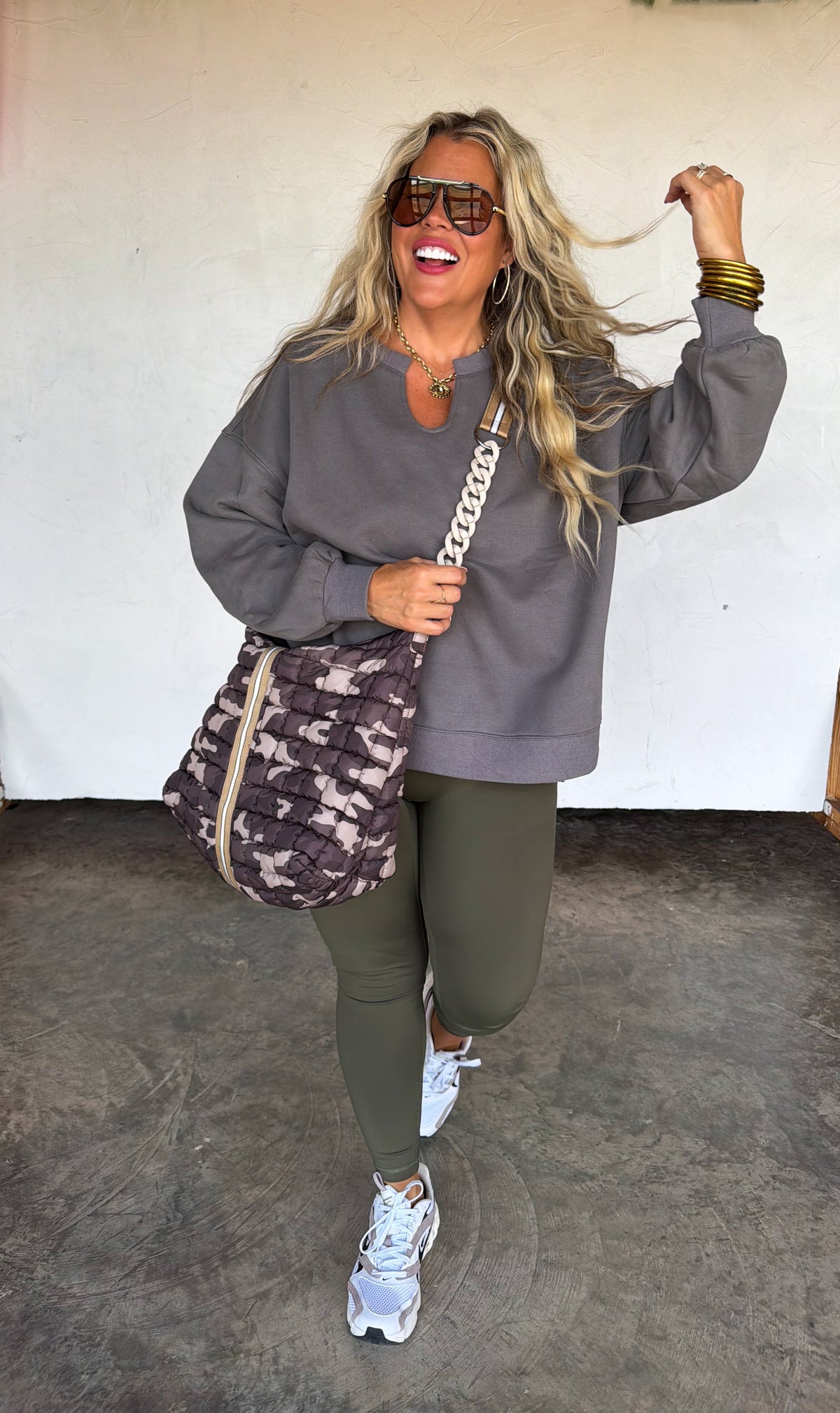 PREORDER: Camo Carry All Puffer Bag by Blakeley (ETA: December)