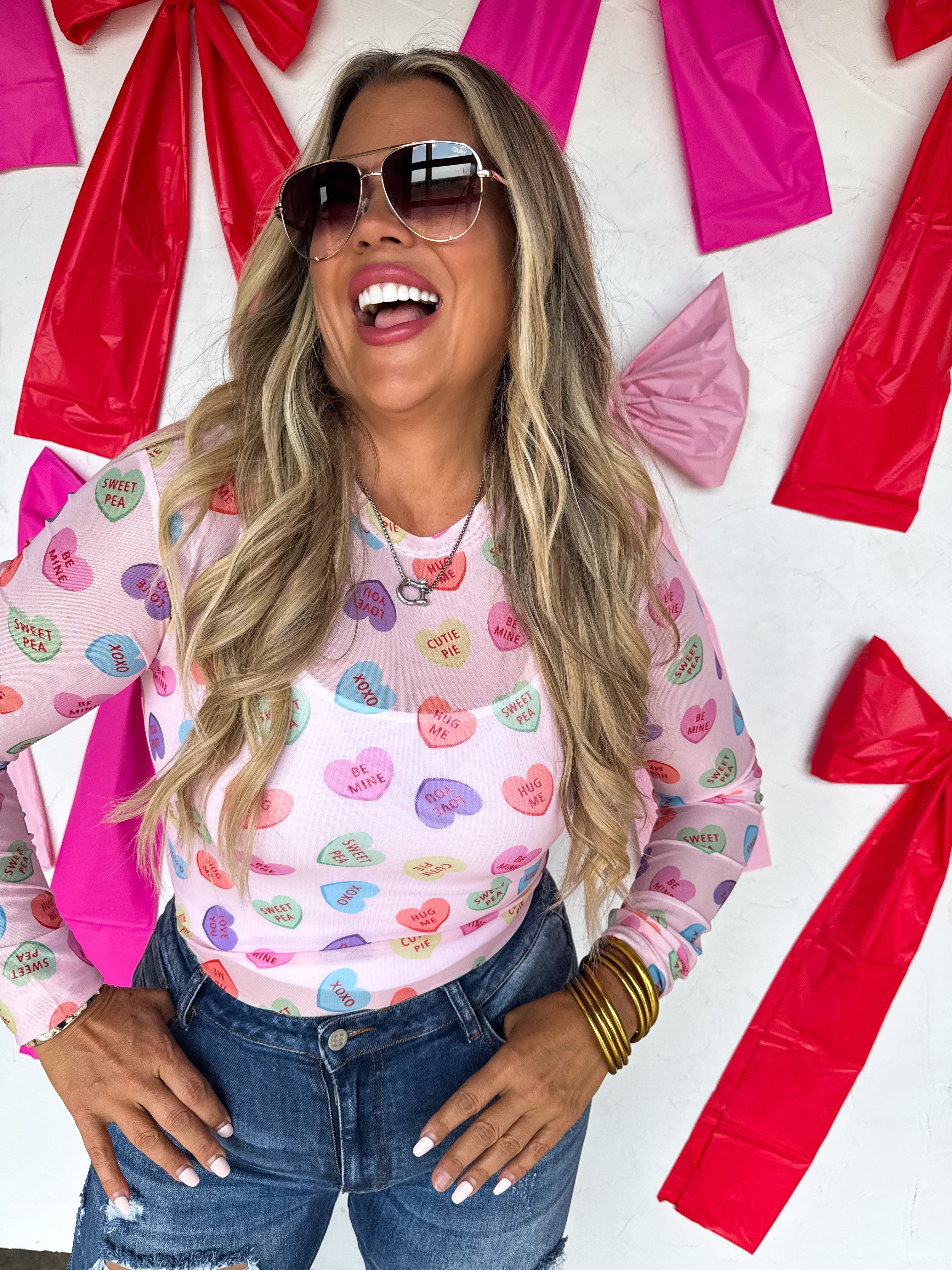 PREORDER: Valentine’s Dress It Up Mesh Tops (ETA: Mid December) - BFF Here