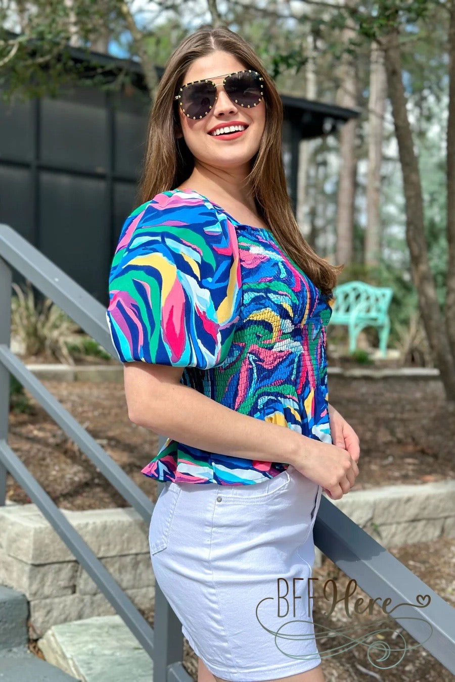 Hit The City Peplum Top - BFF Here