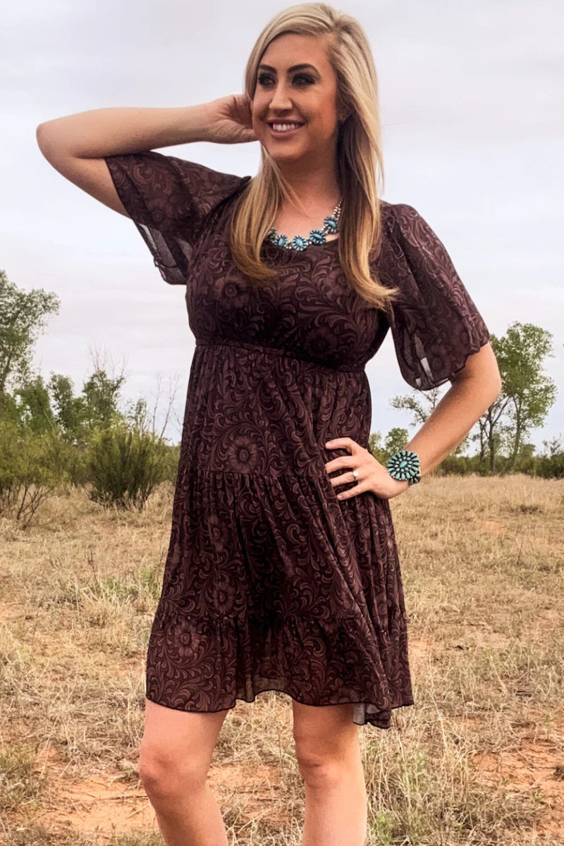 Bronzed Bloom Dress by Sterling Kreek - BFF Here