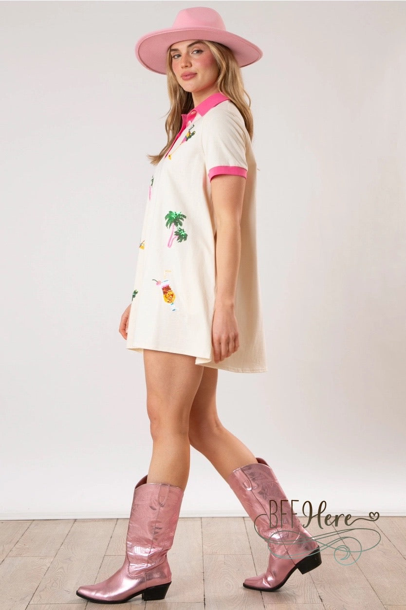 Island Vibes Cocktail Dress - BFF Here